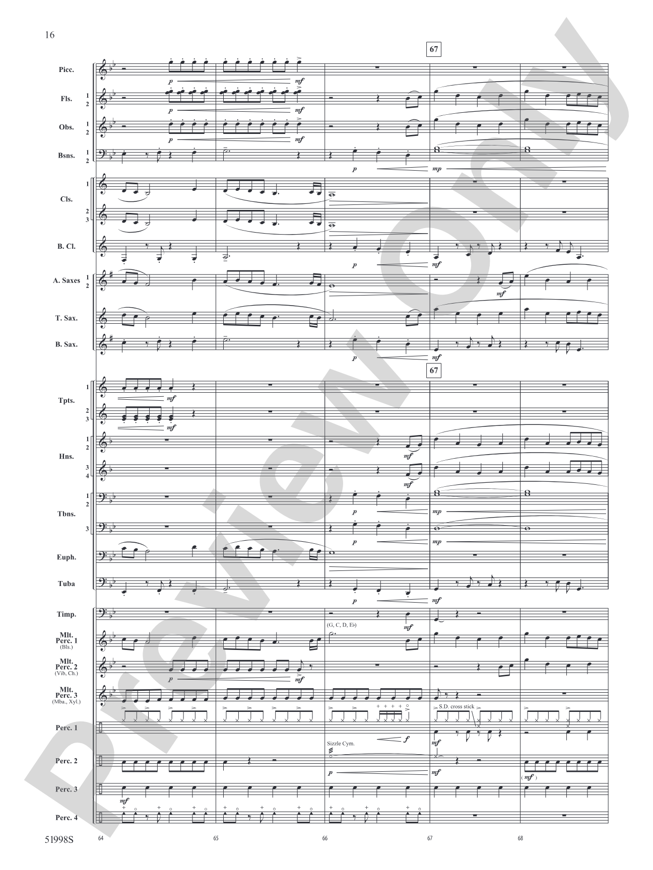 Infinite Trajectories: Concert Band Conductor Score & Parts