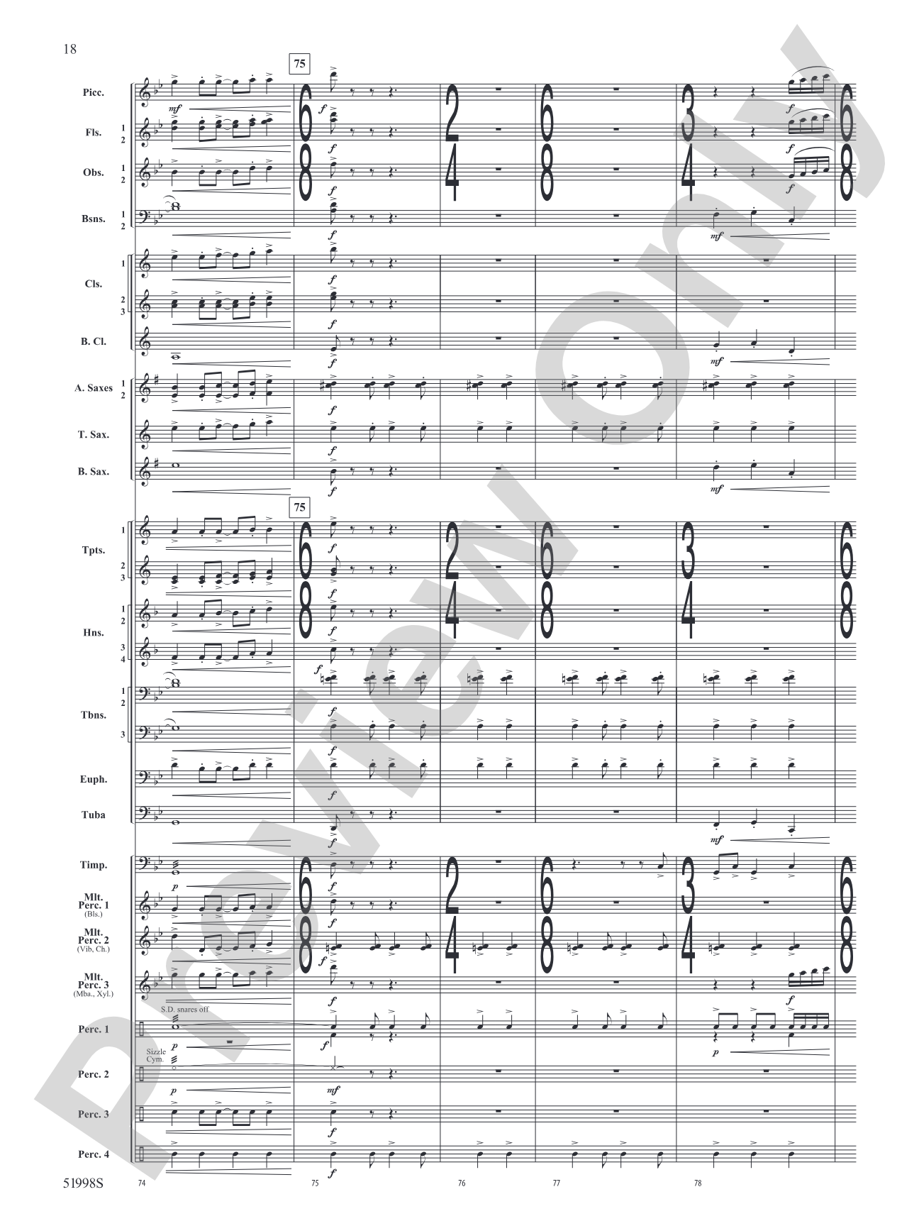 Infinite Trajectories: Concert Band Conductor Score & Parts