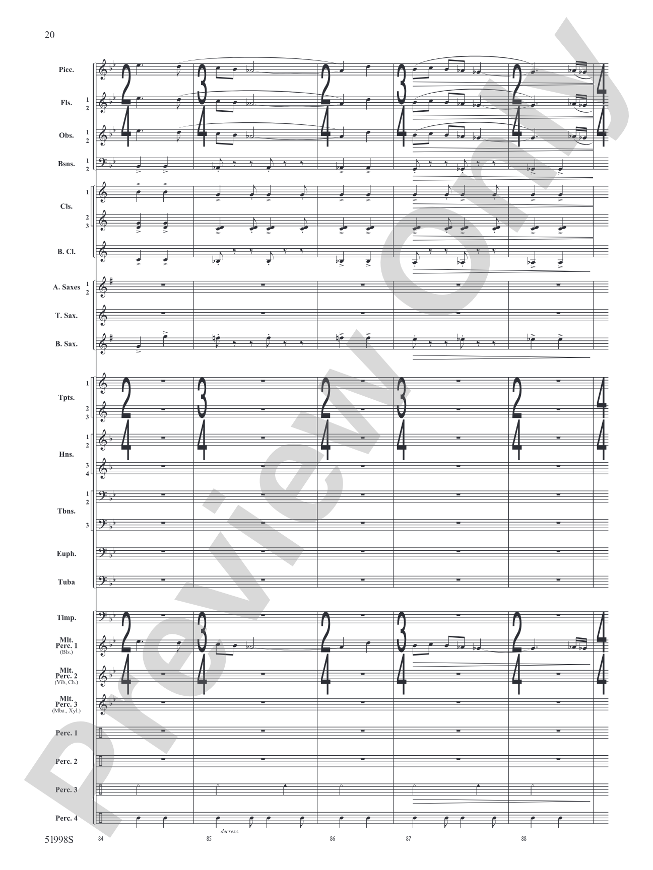 Infinite Trajectories: Concert Band Conductor Score & Parts