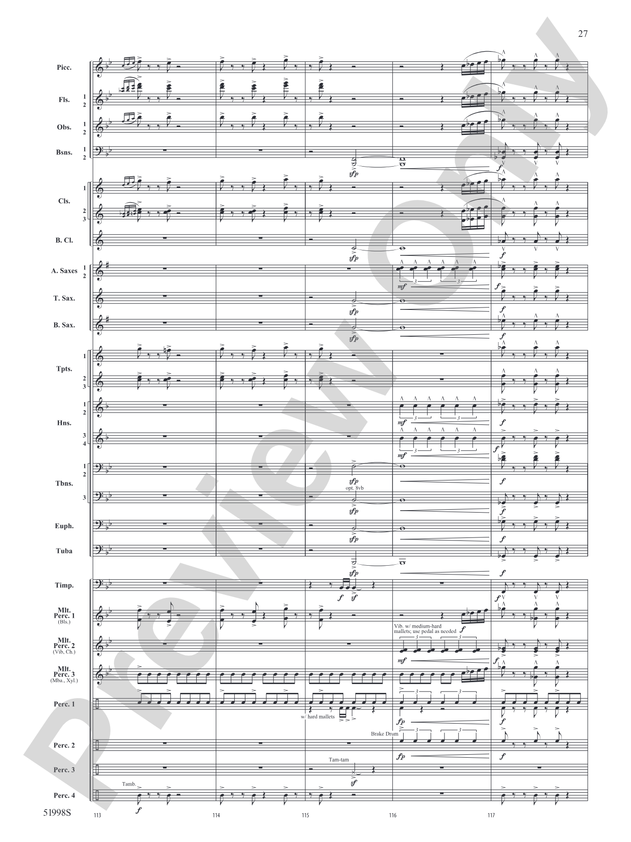 Infinite Trajectories: Concert Band Conductor Score & Parts