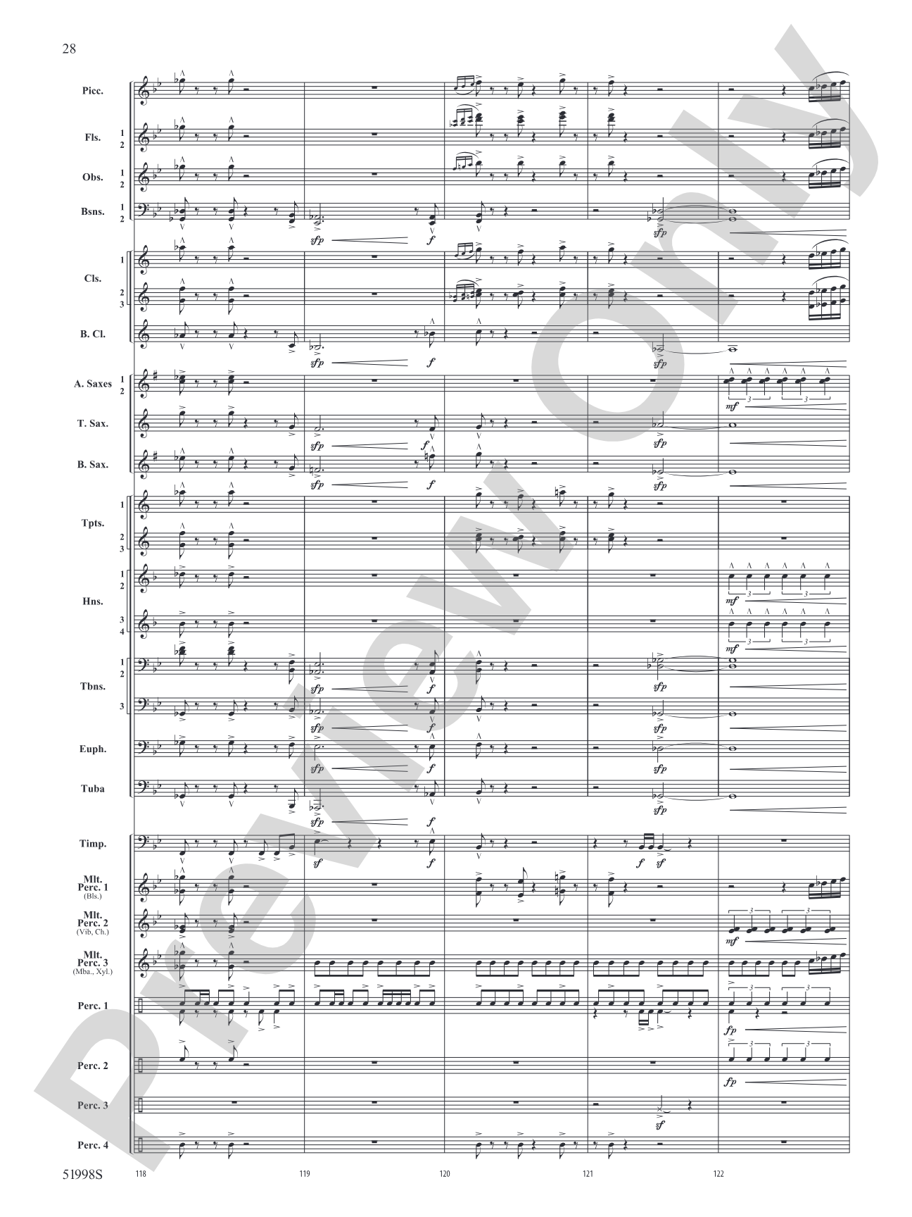 Infinite Trajectories: Concert Band Conductor Score & Parts