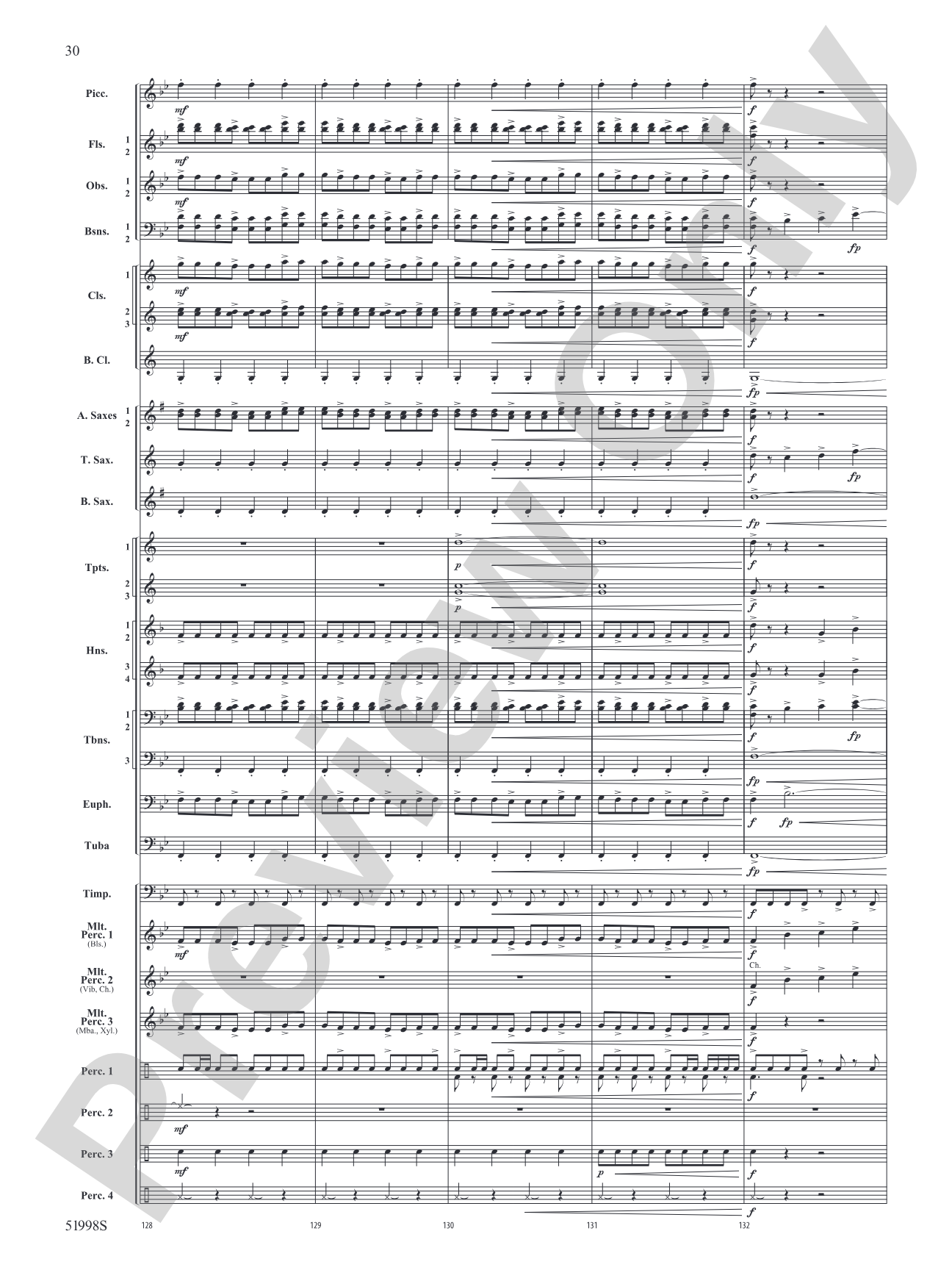 Infinite Trajectories: Concert Band Conductor Score & Parts
