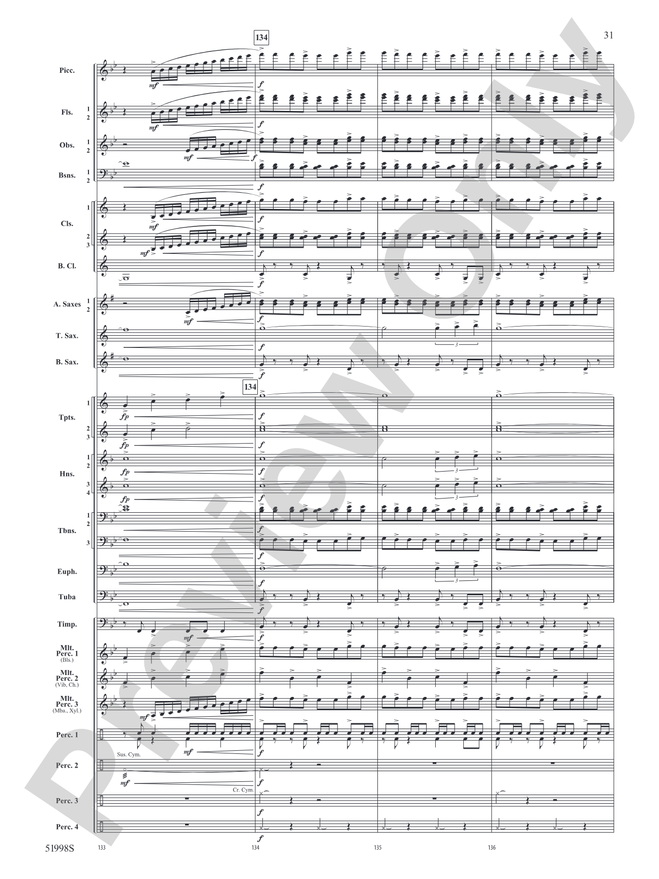 Infinite Trajectories: Concert Band Conductor Score & Parts