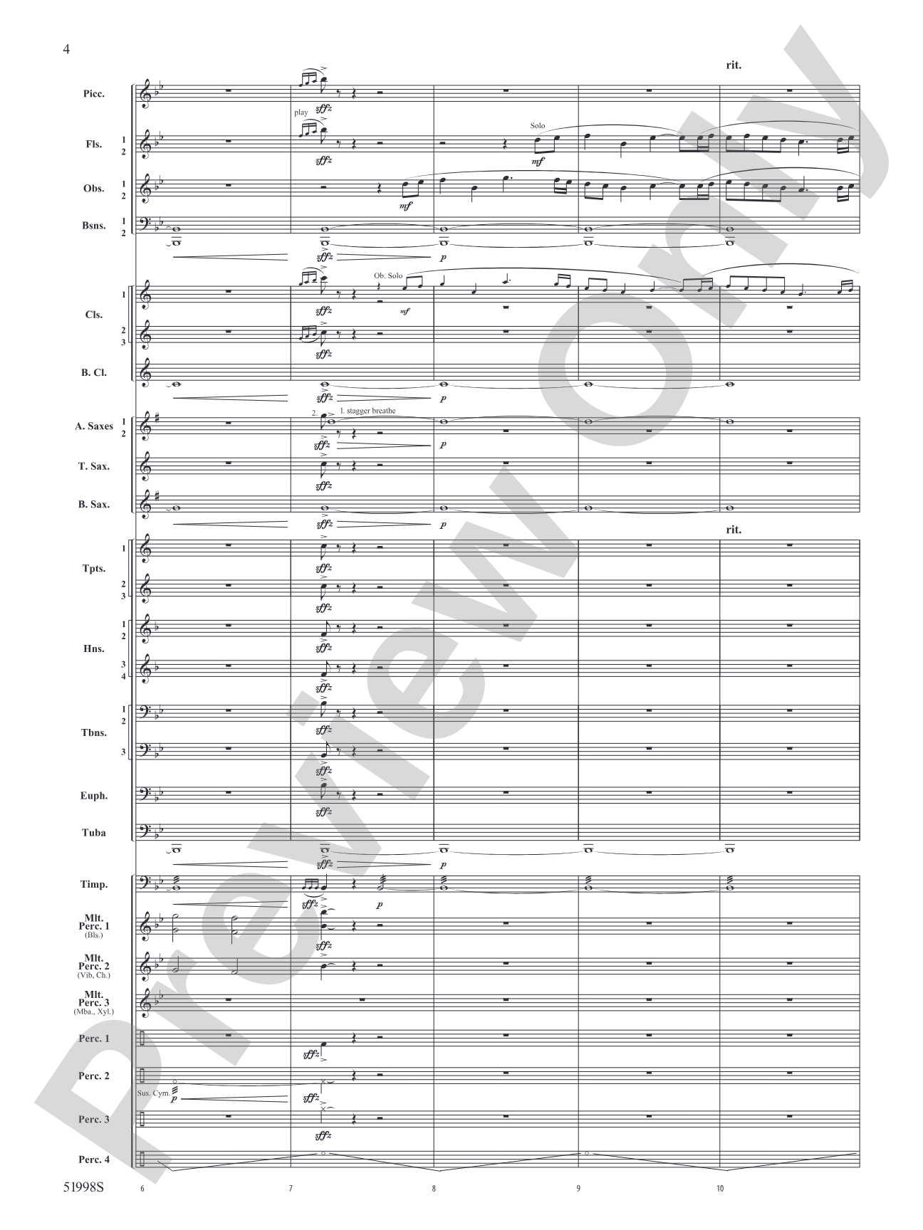 Infinite Trajectories: Concert Band Conductor Score & Parts