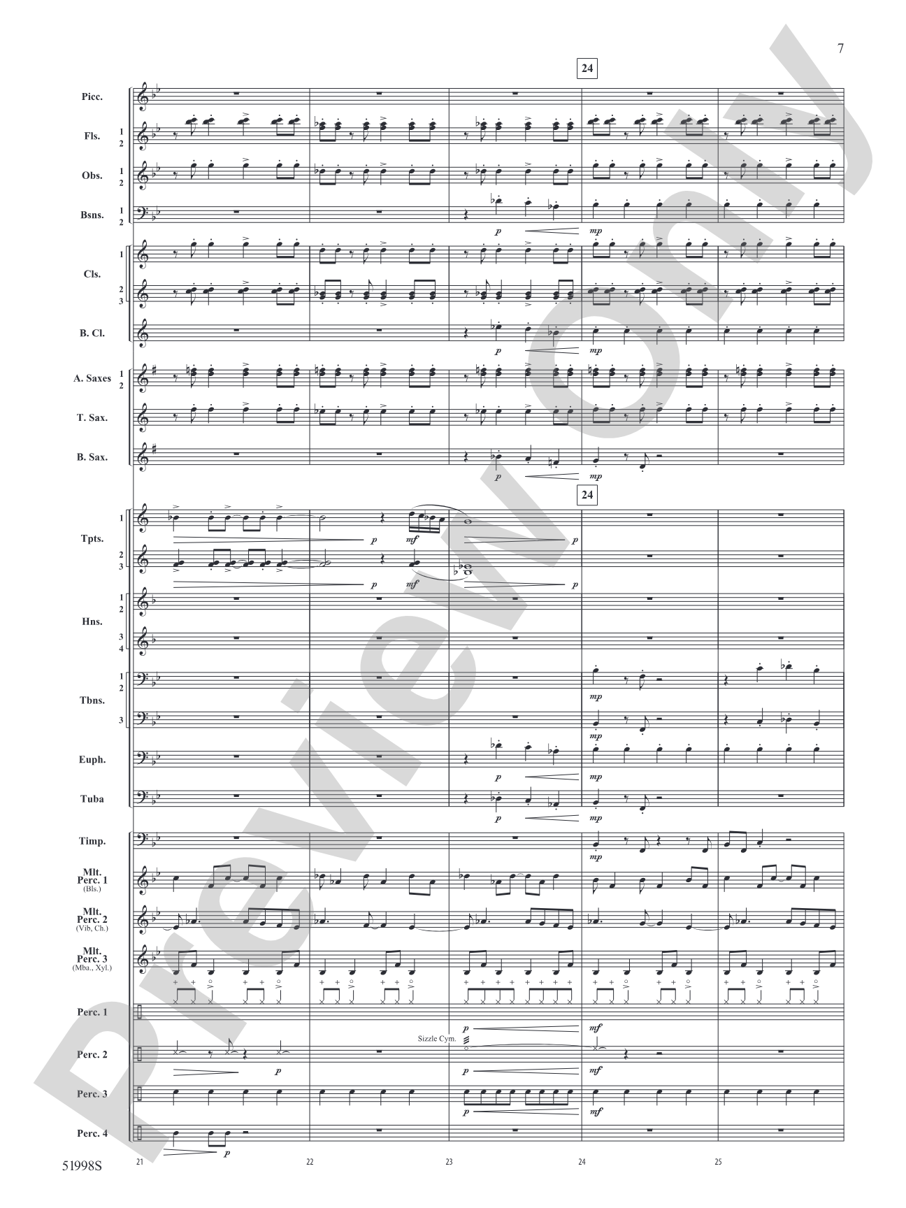 Infinite Trajectories: Concert Band Conductor Score & Parts