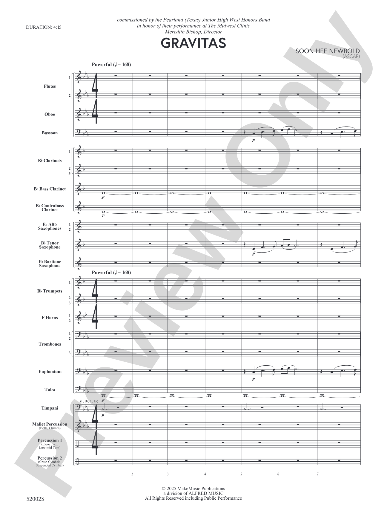 Gravitas: Concert Band Conductor Score & Parts