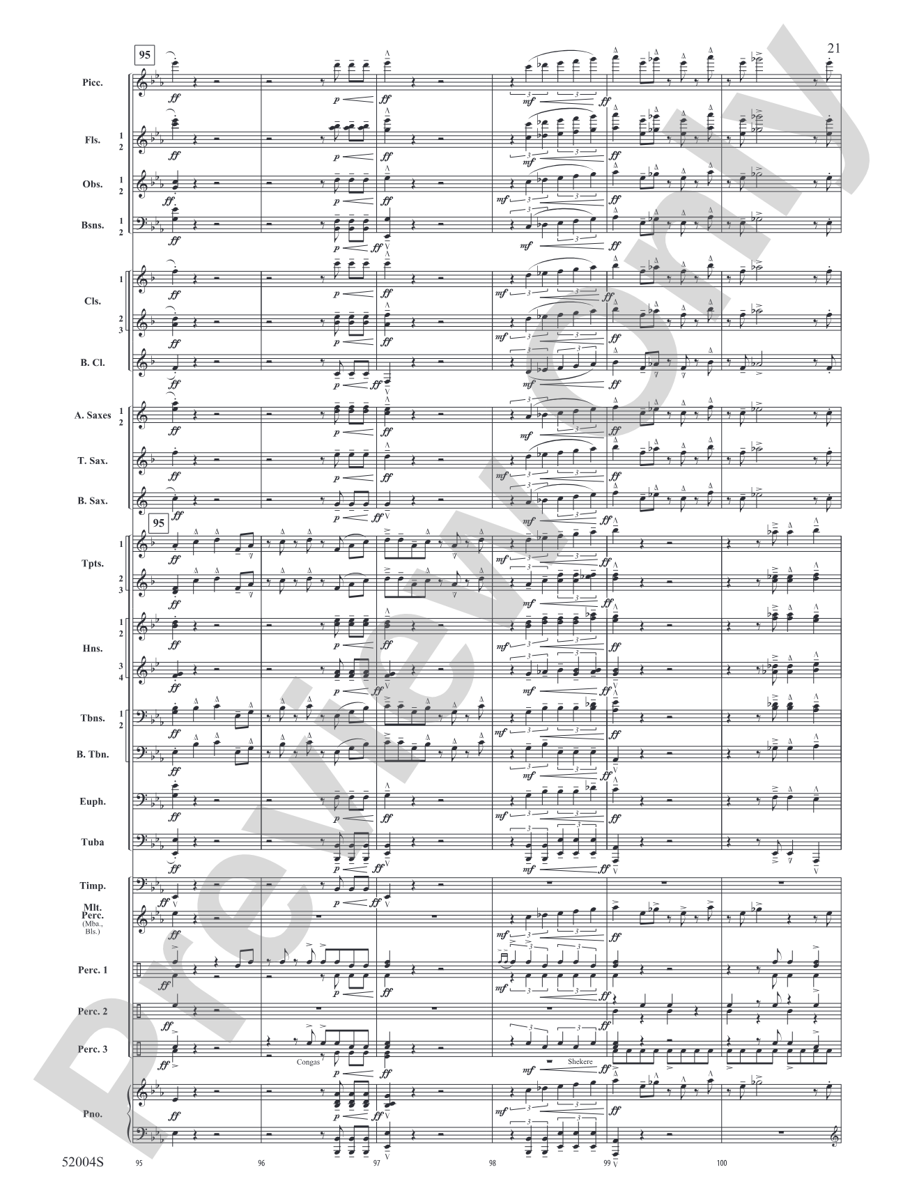 Contents May Be Hot!: Concert Band Conductor Score & Parts