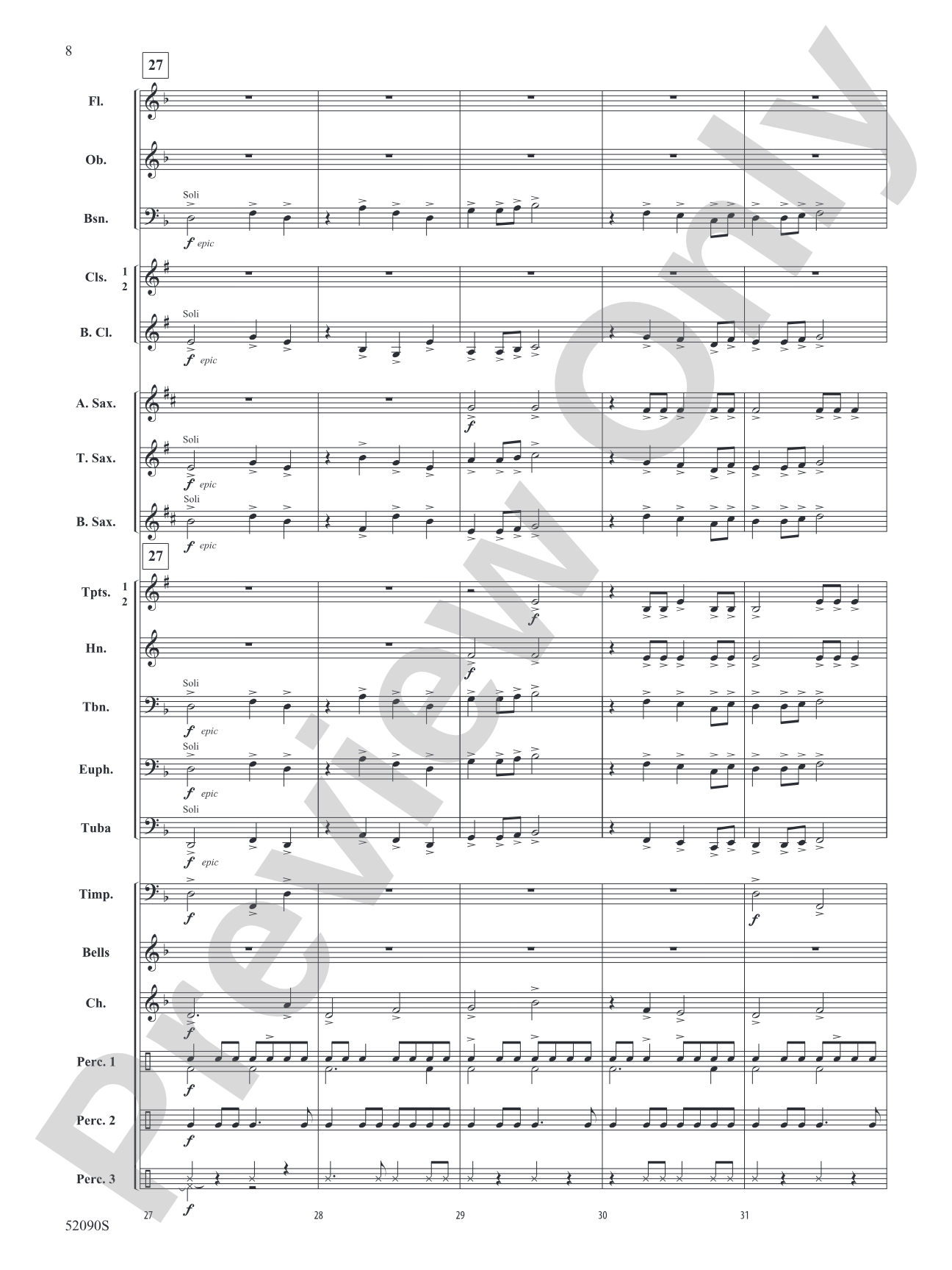 Into the Blizzard: Concert Band Conductor Score & Parts