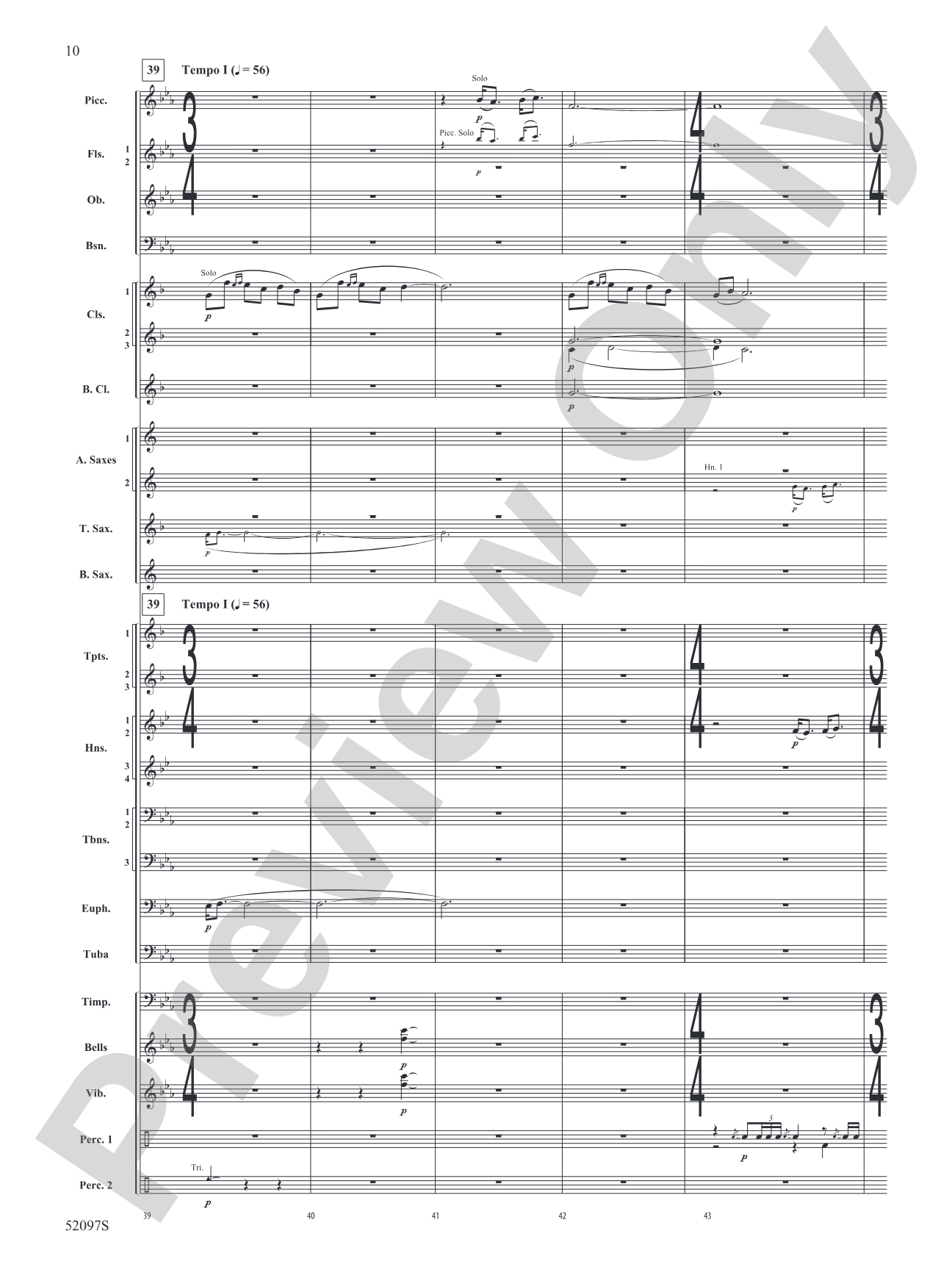 Echoes Across the Pines: Concert Band Conductor Score & Parts