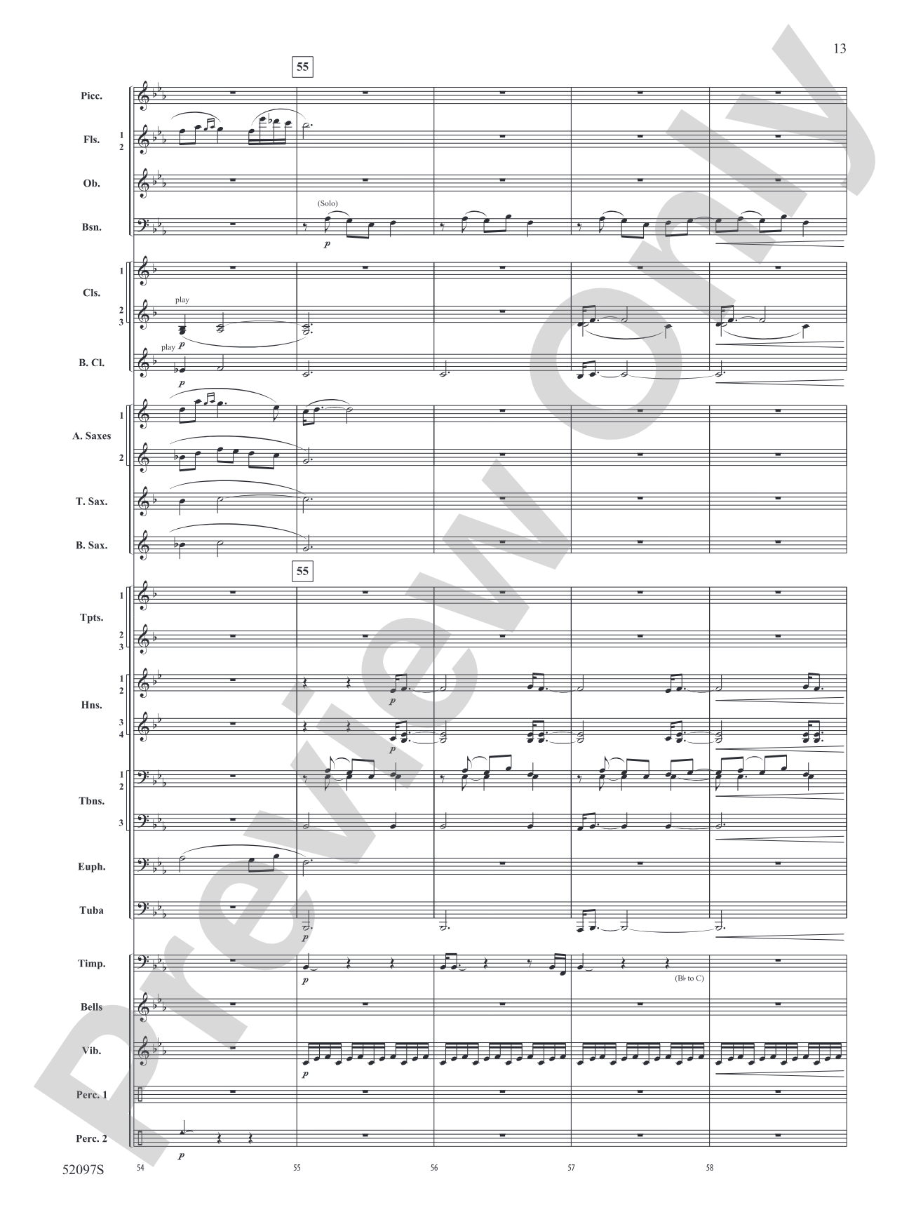 Echoes Across the Pines: Concert Band Conductor Score & Parts