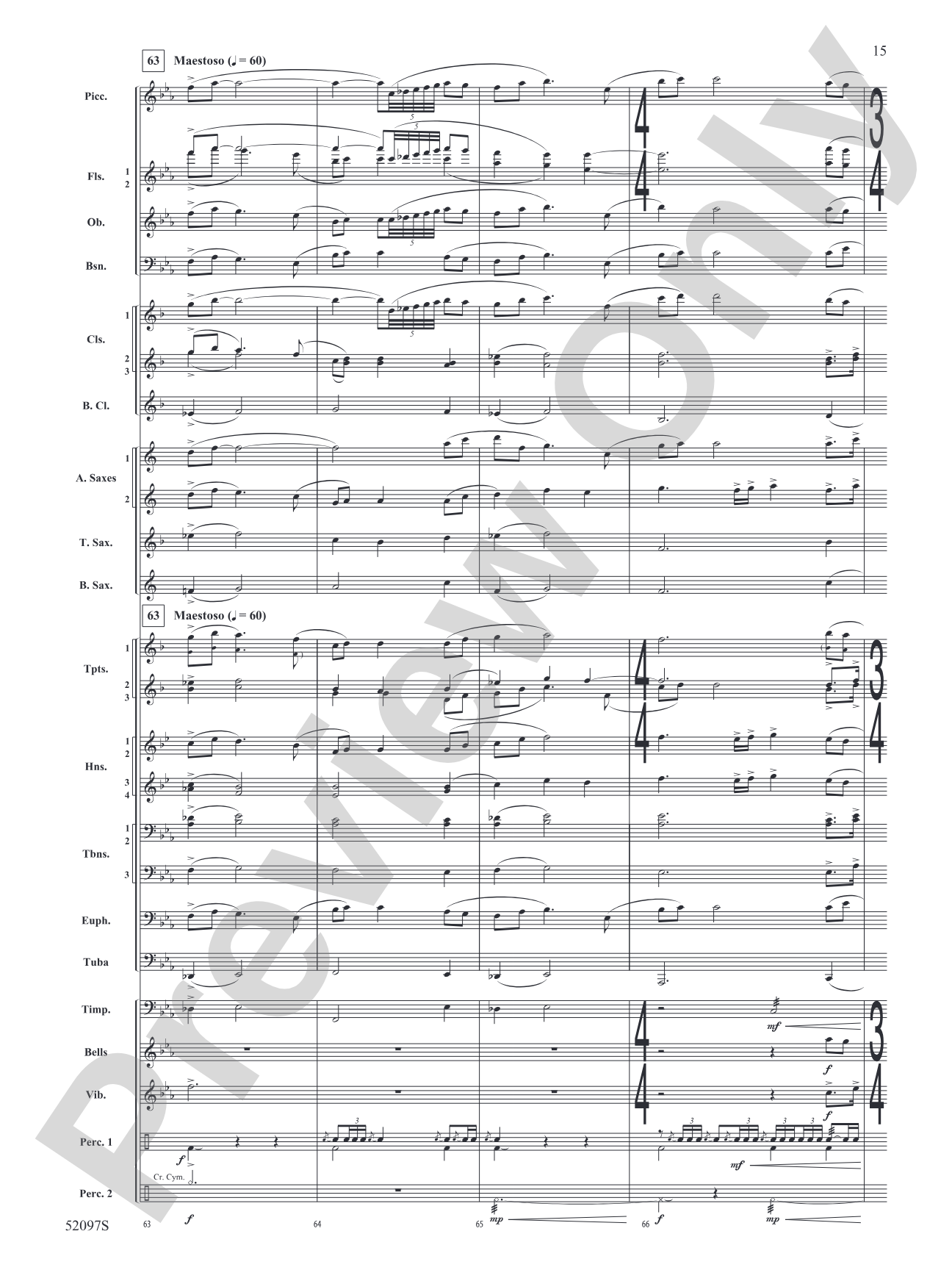 Echoes Across the Pines: Concert Band Conductor Score & Parts