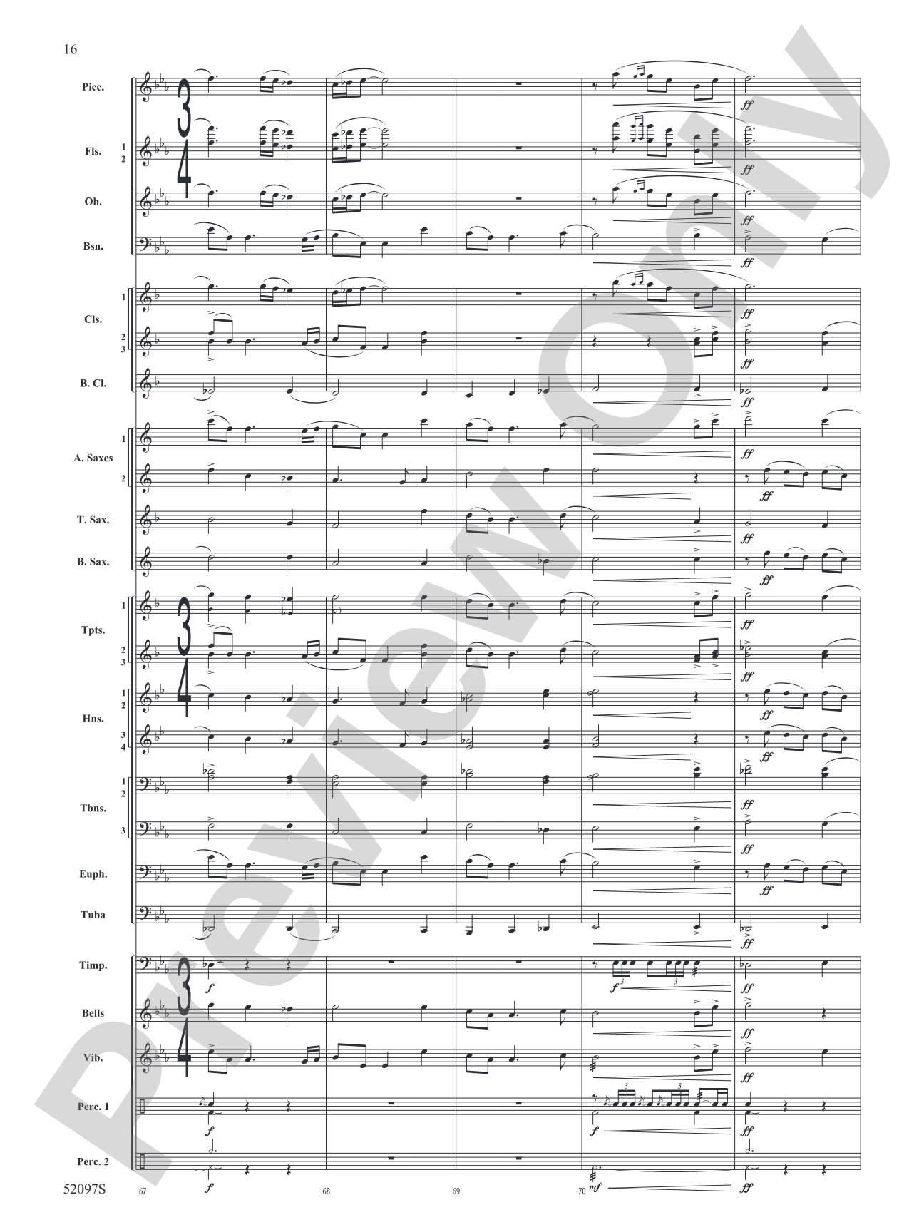 Echoes Across the Pines: Concert Band Conductor Score & Parts