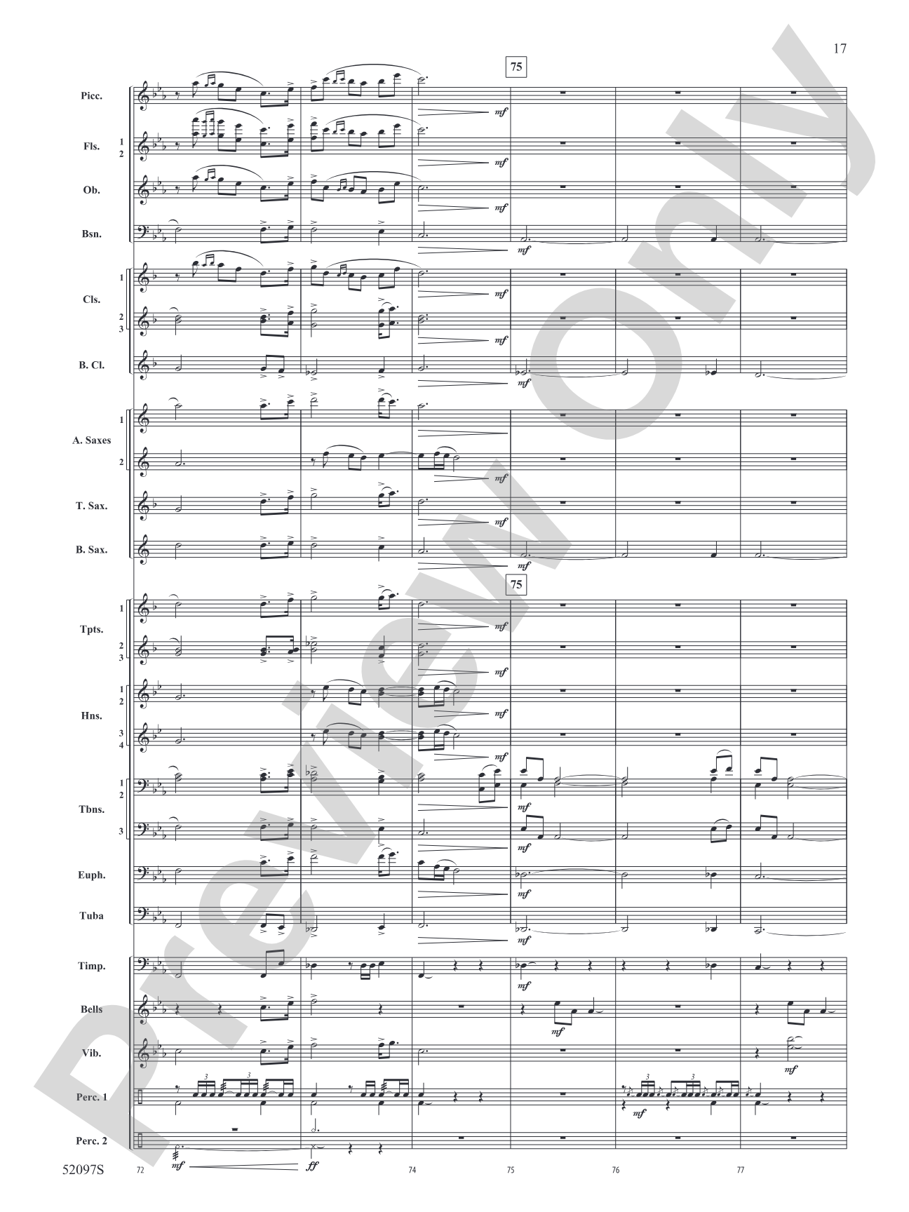 Echoes Across the Pines: Concert Band Conductor Score & Parts
