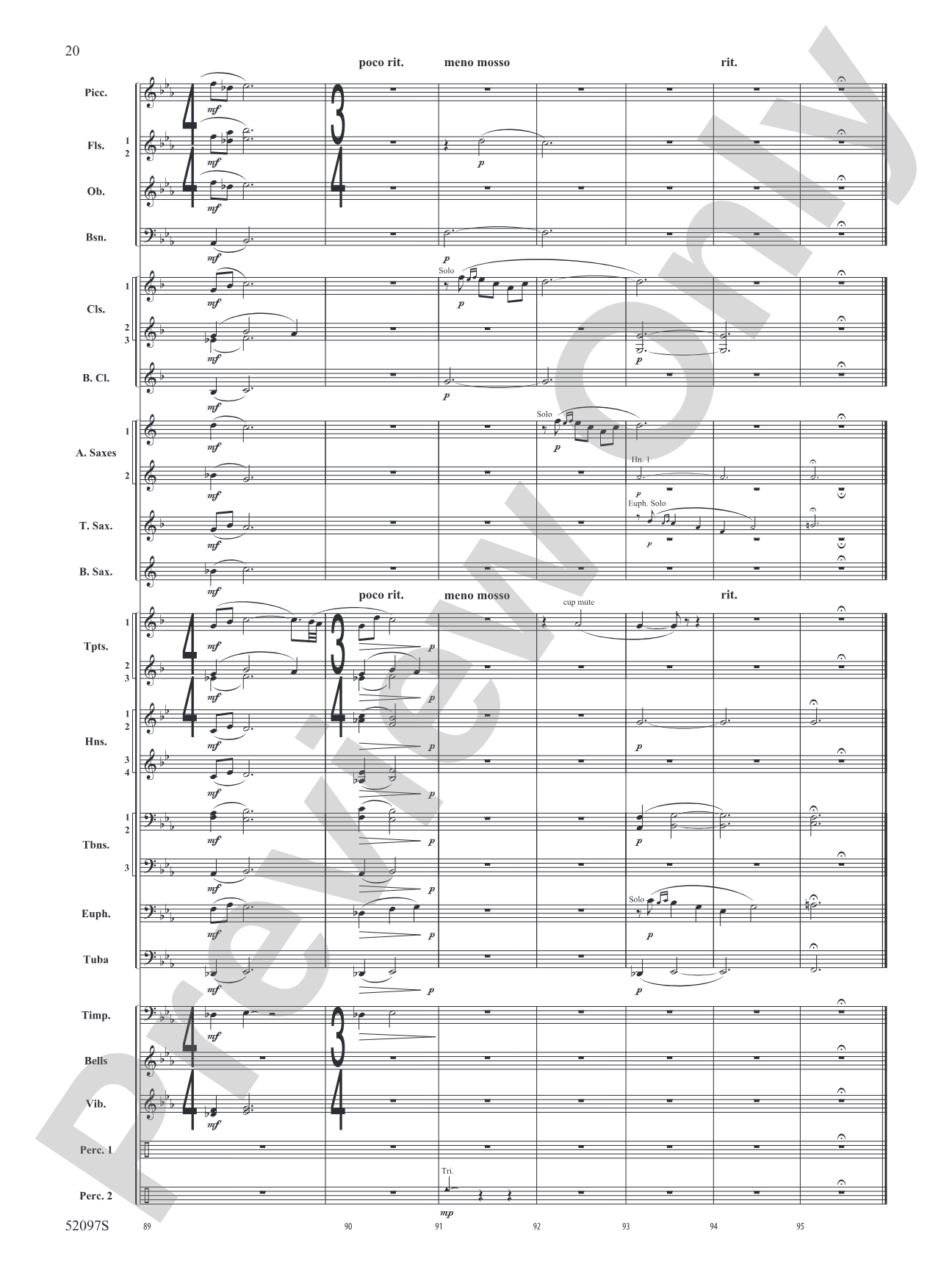 Echoes Across the Pines: Concert Band Conductor Score & Parts