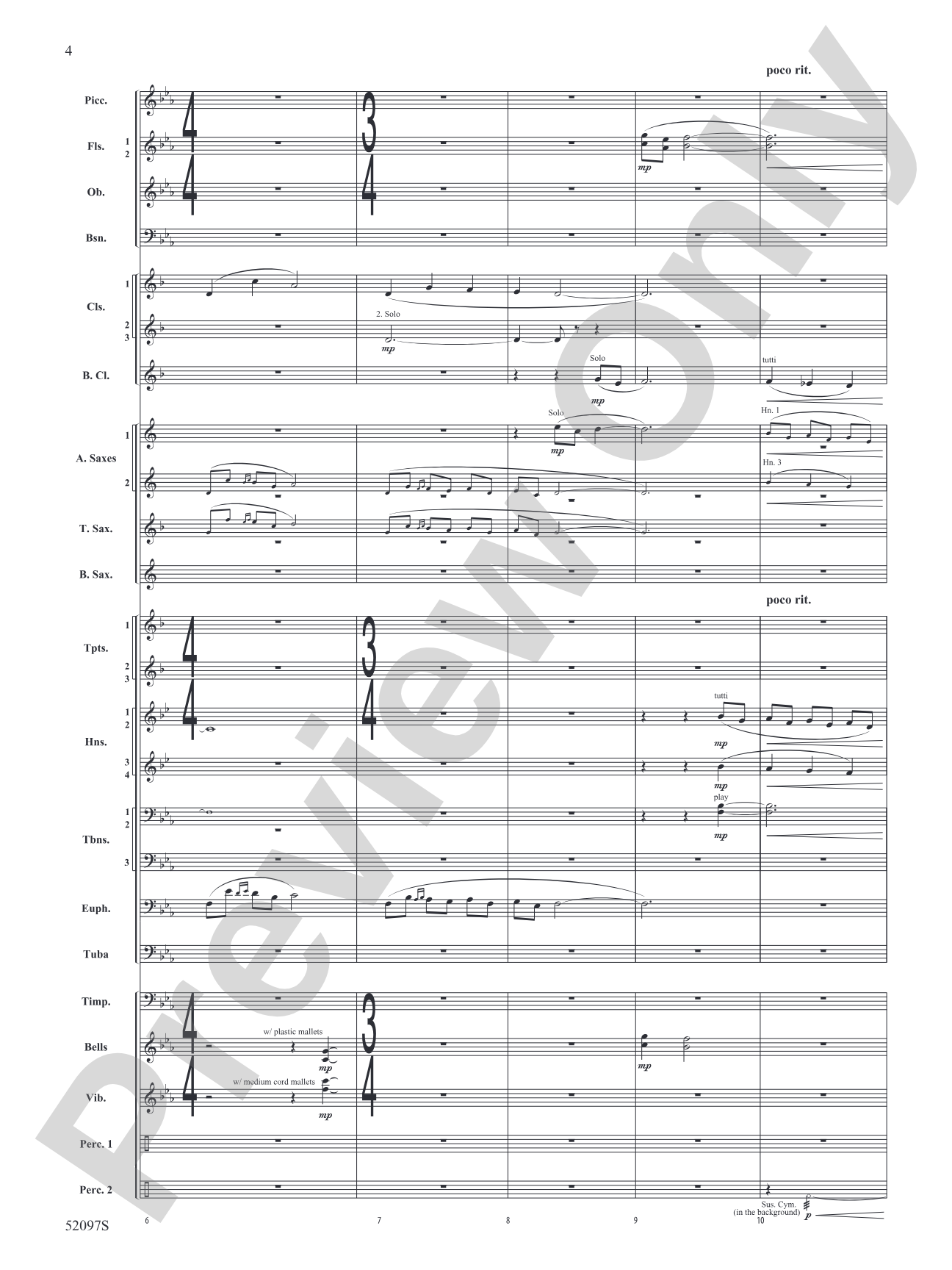 Echoes Across the Pines: Concert Band Conductor Score & Parts