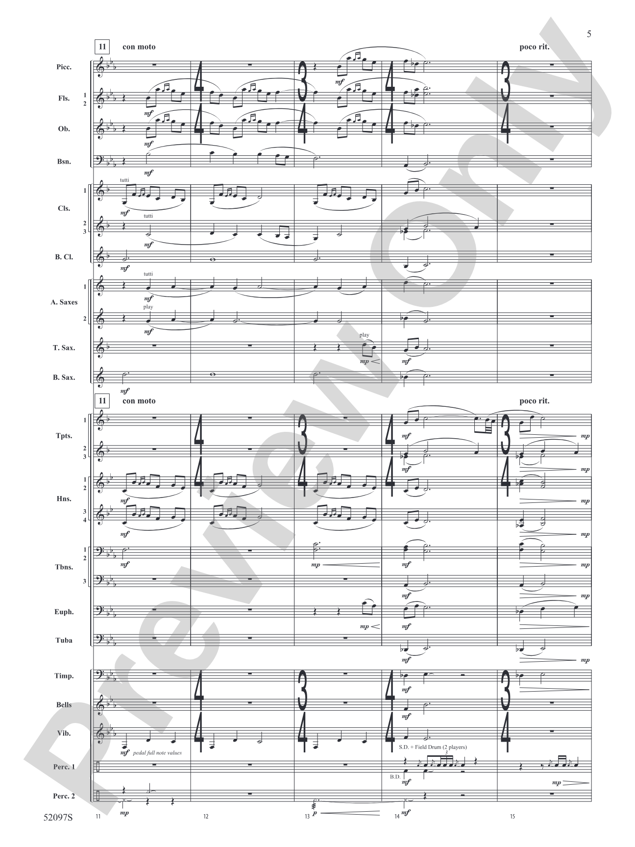 Echoes Across the Pines: Concert Band Conductor Score & Parts