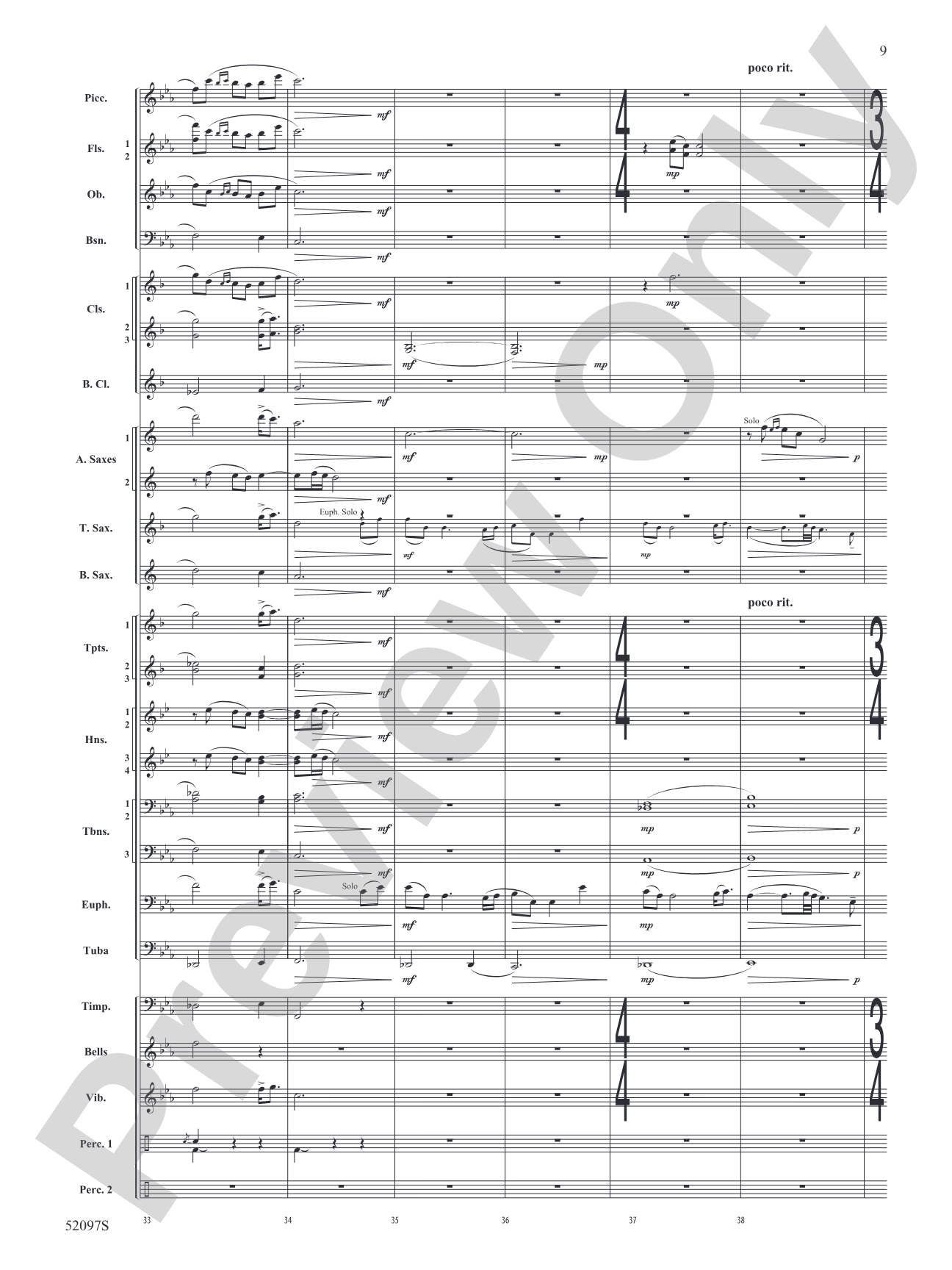 Echoes Across the Pines: Concert Band Conductor Score & Parts