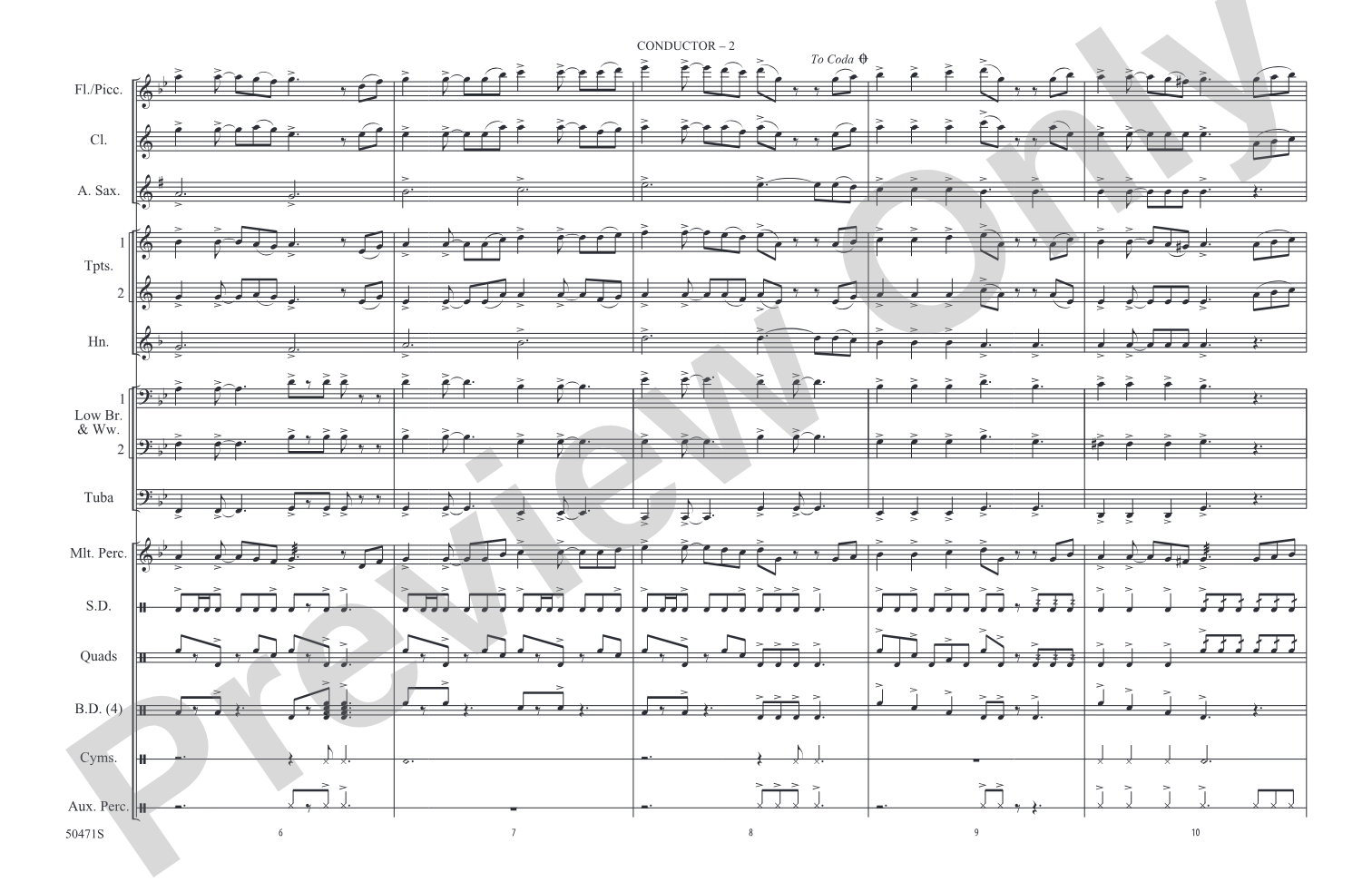 He's a Pirate: Marching Band Conductor Score & Parts
