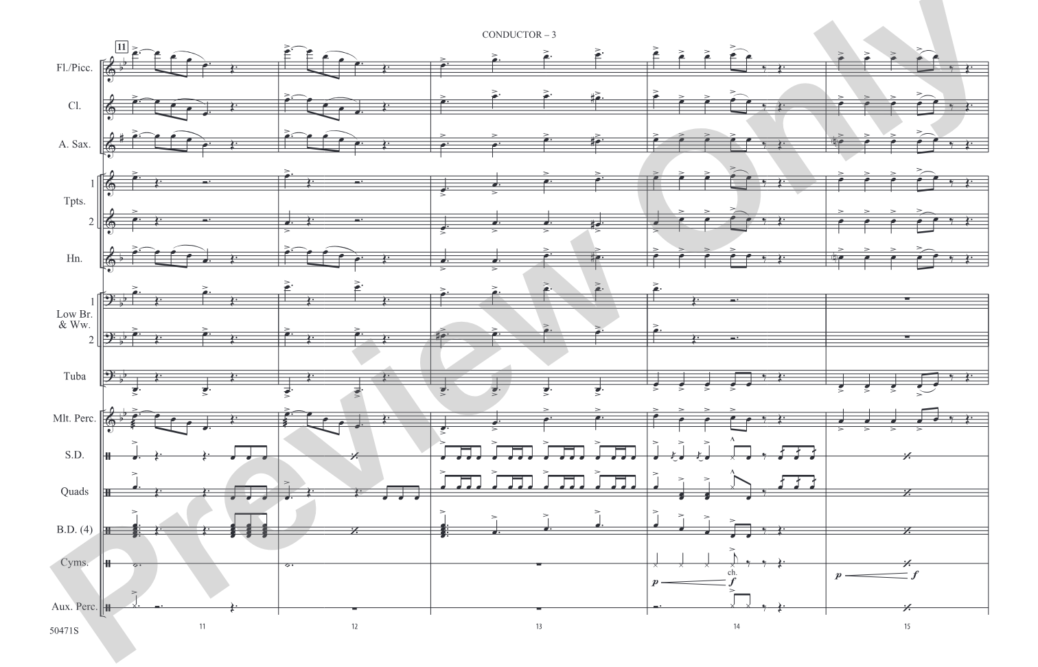 He's a Pirate: Marching Band Conductor Score & Parts