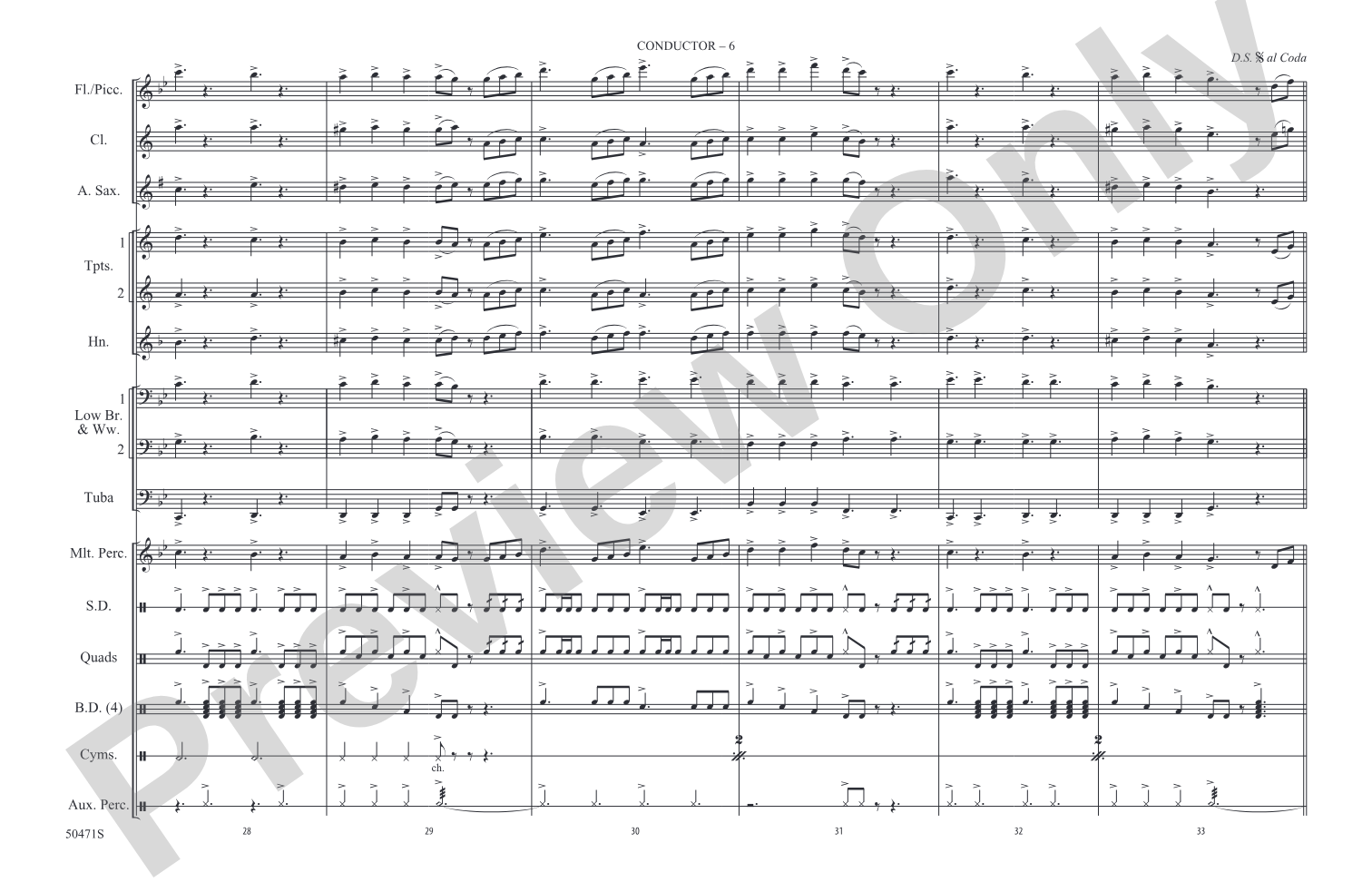He's a Pirate: Marching Band Conductor Score & Parts