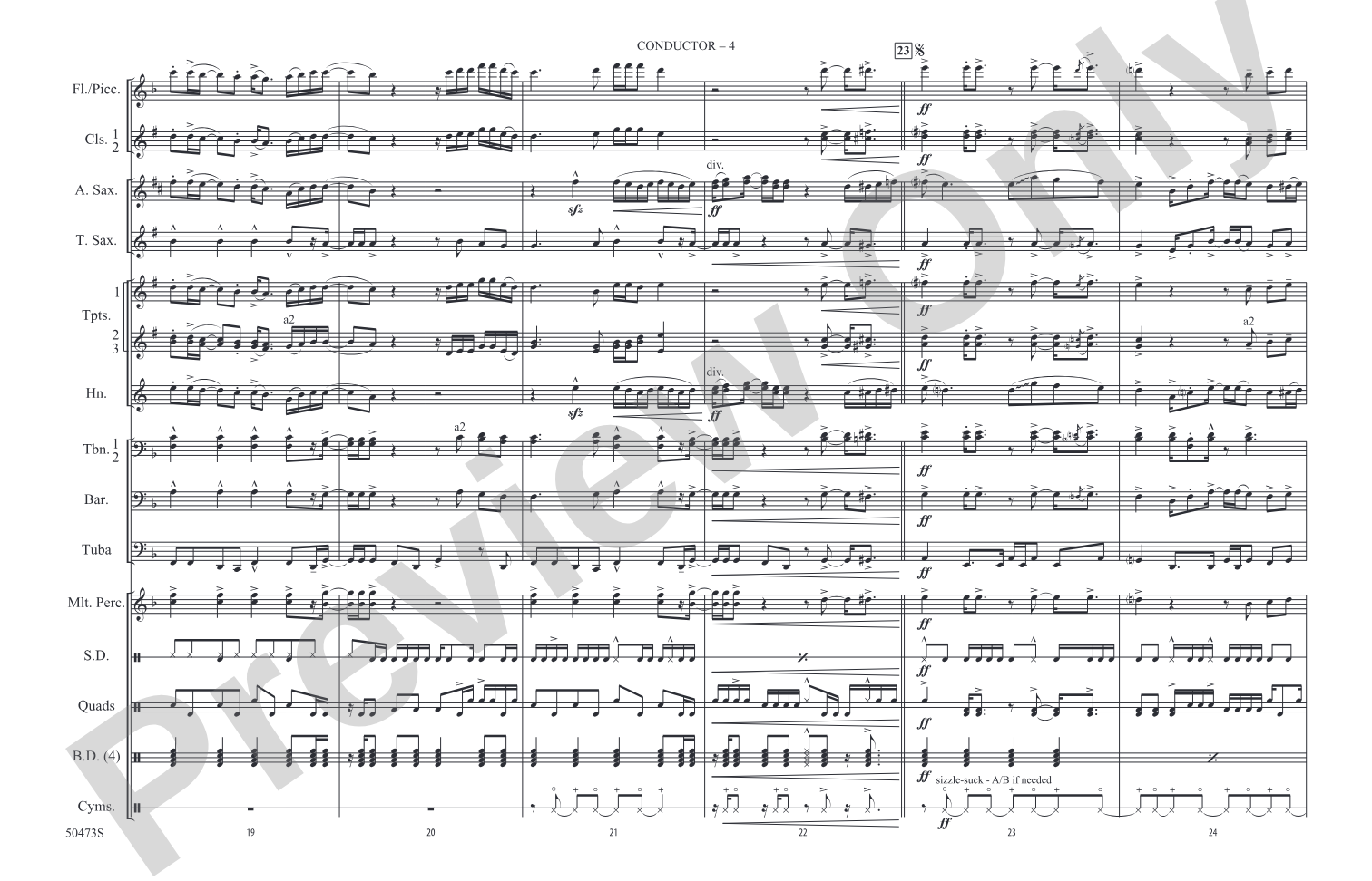 I Just Might: Marching Band Conductor Score & Parts