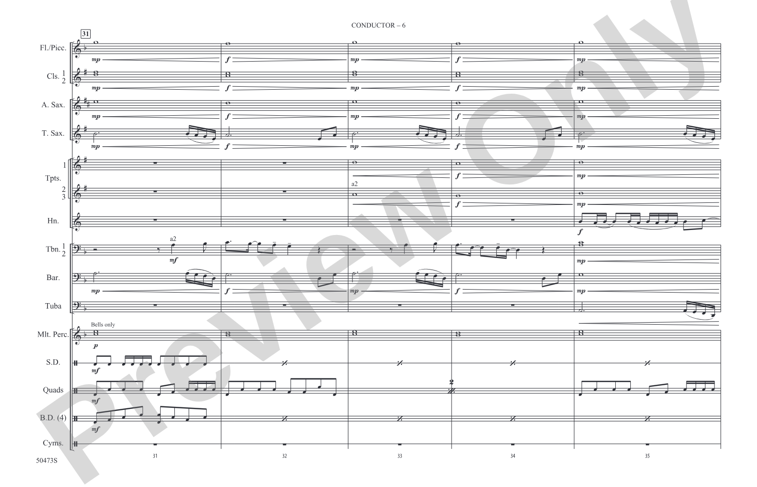I Just Might: Marching Band Conductor Score & Parts