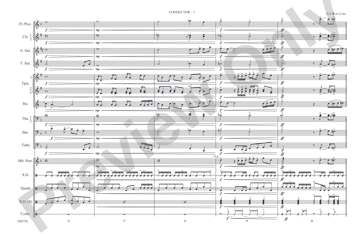 I Just Might: Marching Band Conductor Score & Parts