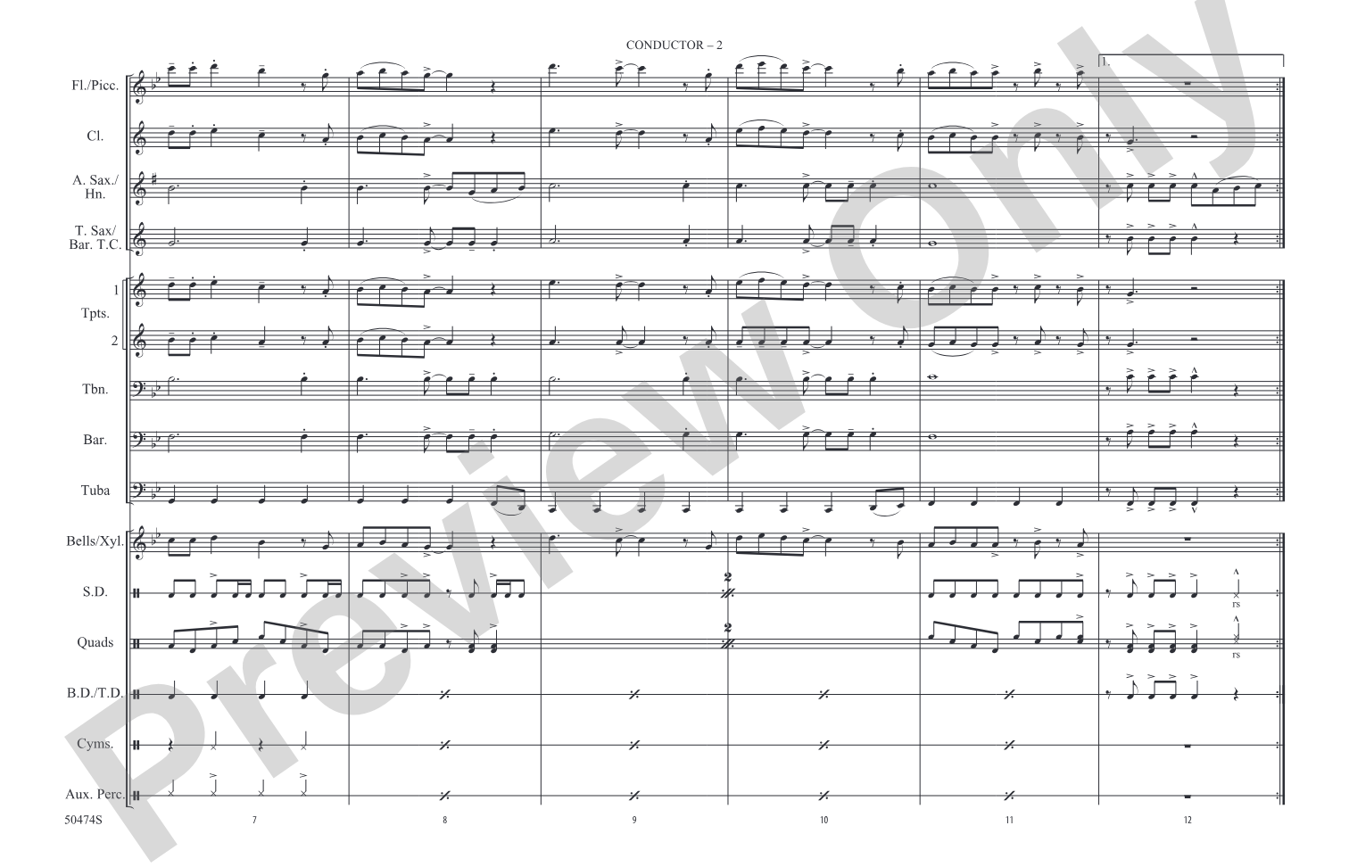 Last Christmas: Marching Band Conductor Score & Parts
