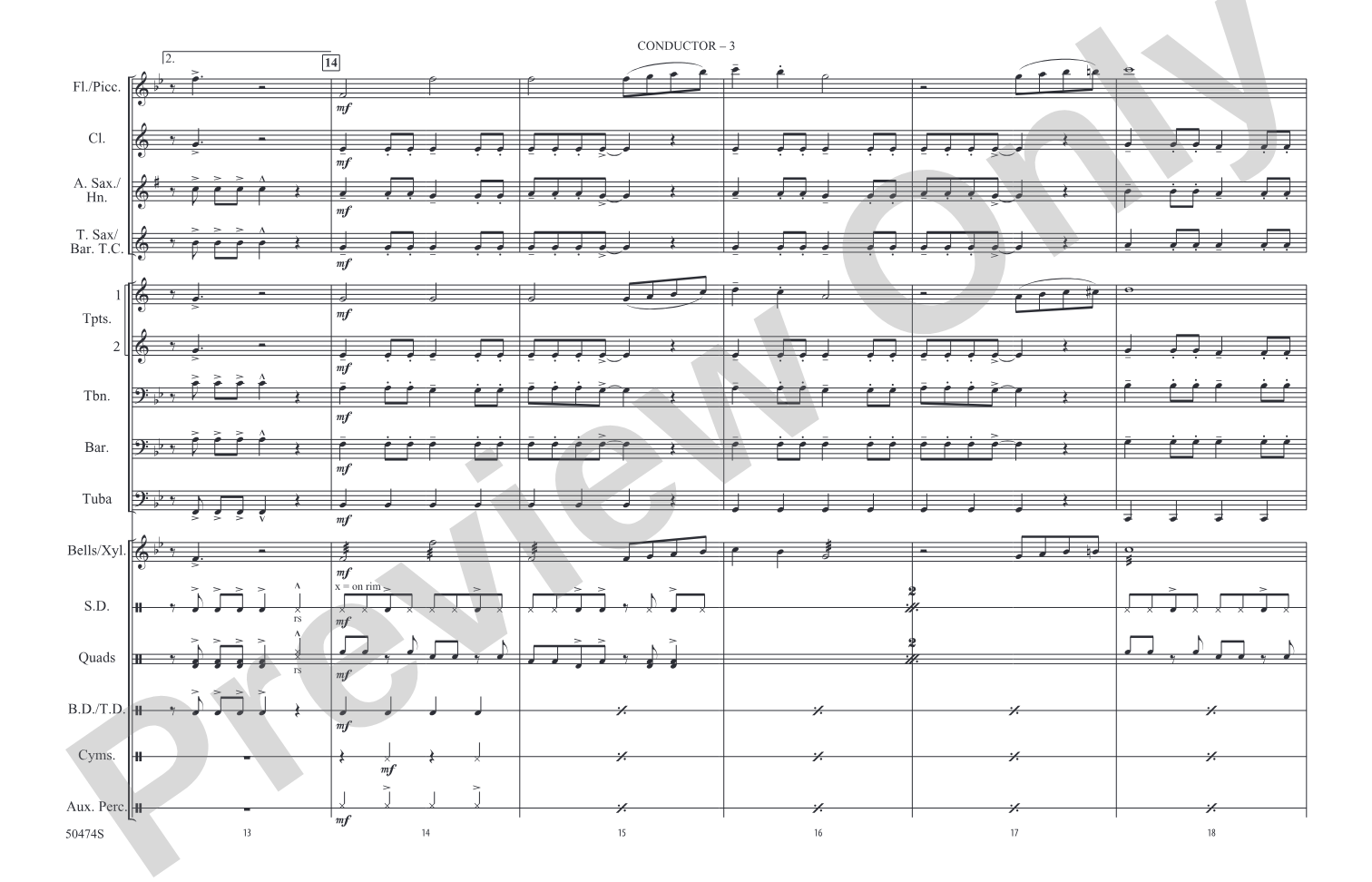 Last Christmas: Marching Band Conductor Score & Parts