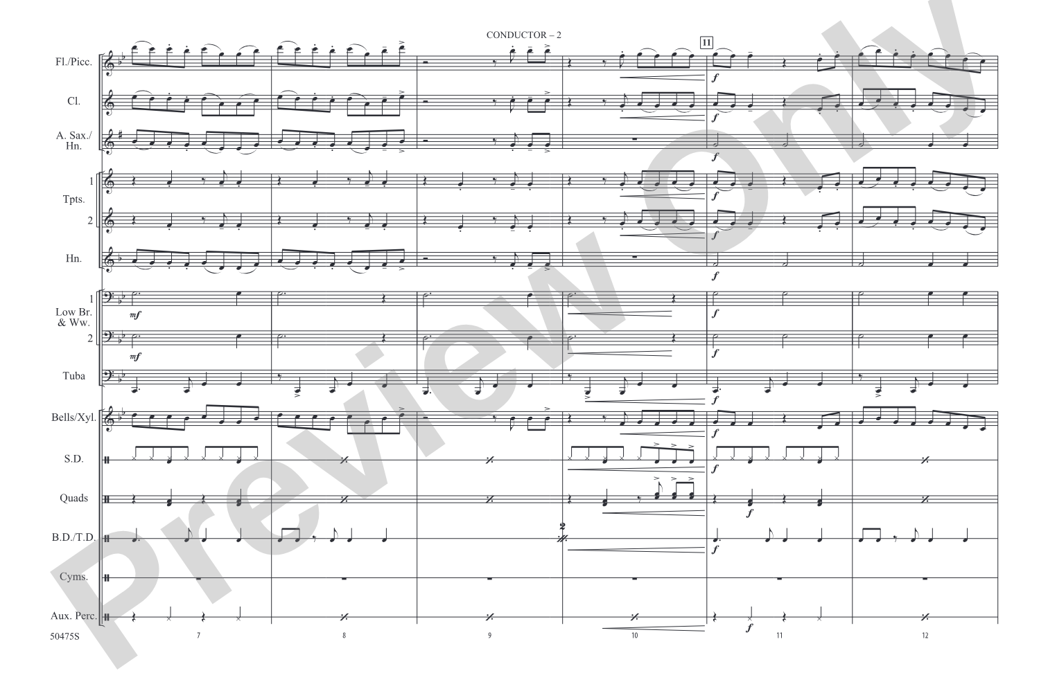 Mystical Magical: Marching Band Conductor Score & Parts