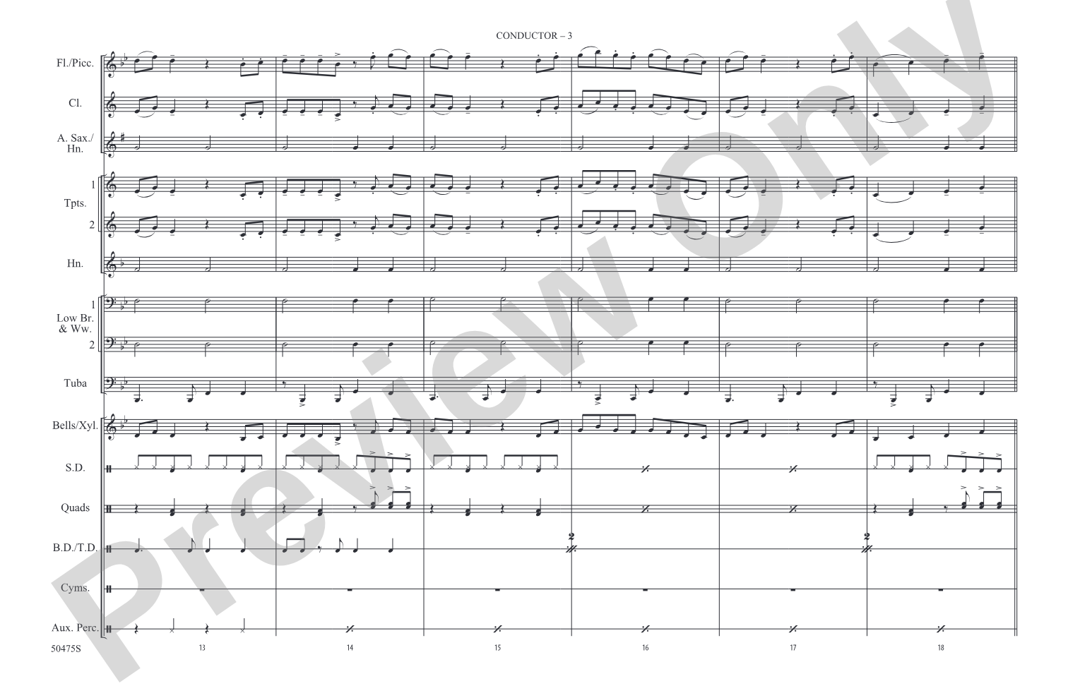Mystical Magical: Marching Band Conductor Score & Parts
