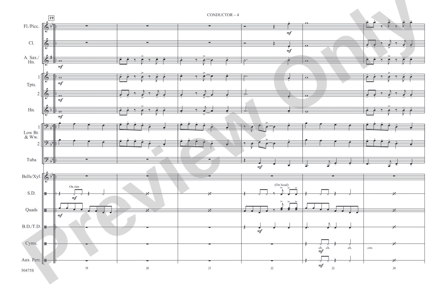 Mystical Magical: Marching Band Conductor Score & Parts