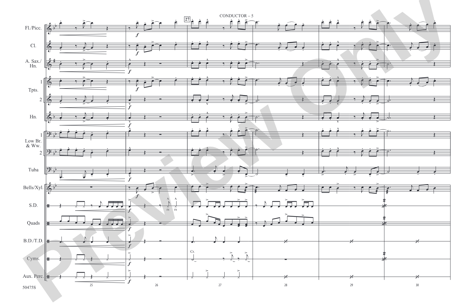 Mystical Magical: Marching Band Conductor Score & Parts