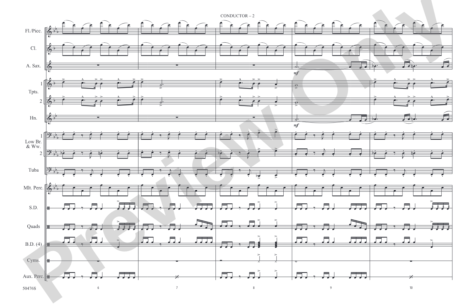 The Avengers: Marching Band Conductor Score & Parts