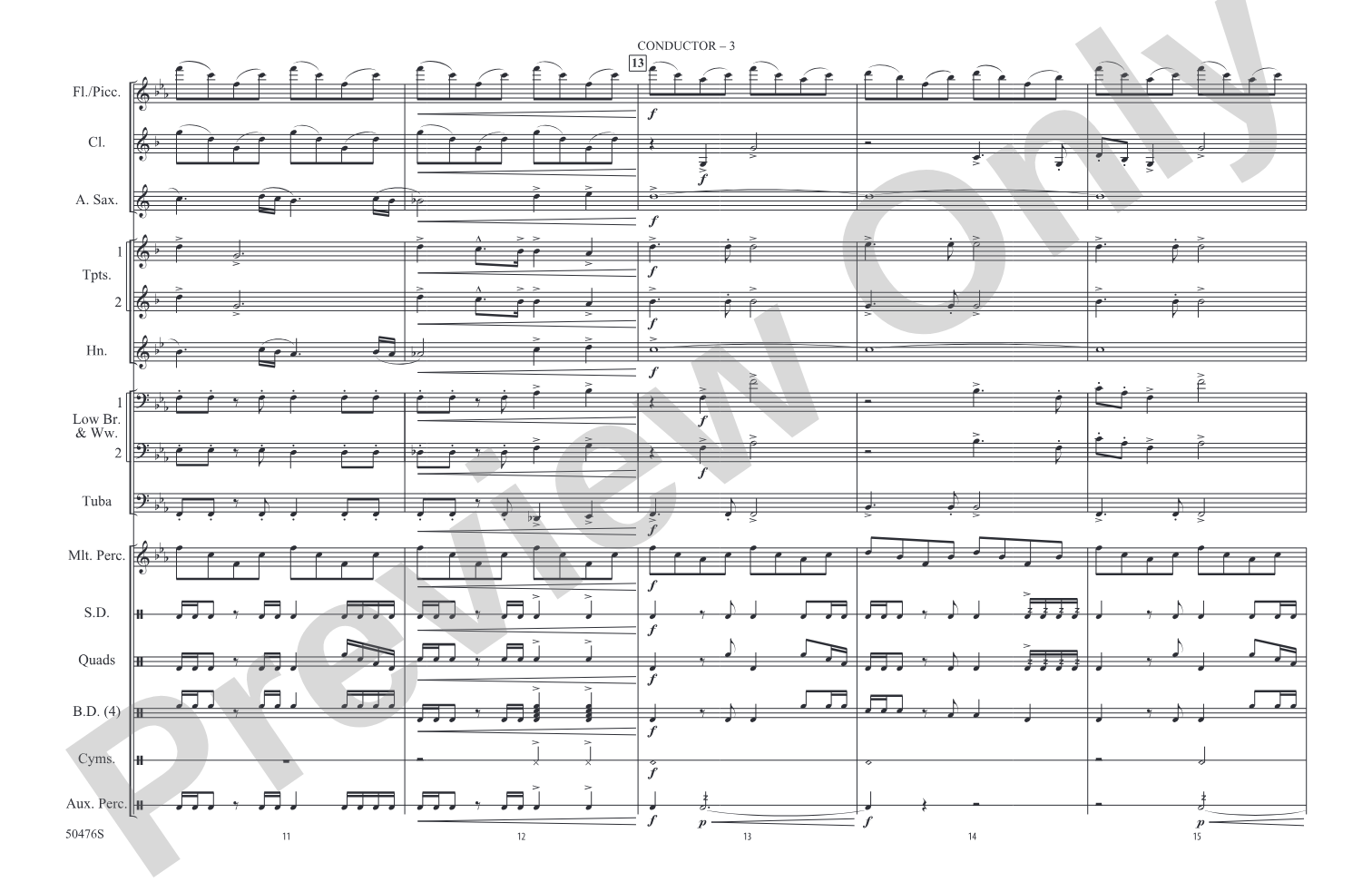 The Avengers: Marching Band Conductor Score & Parts