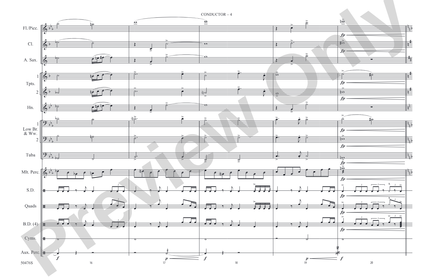 The Avengers: Marching Band Conductor Score & Parts
