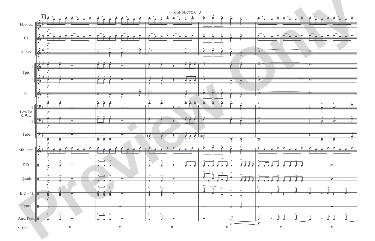 The Avengers: Marching Band Conductor Score & Parts