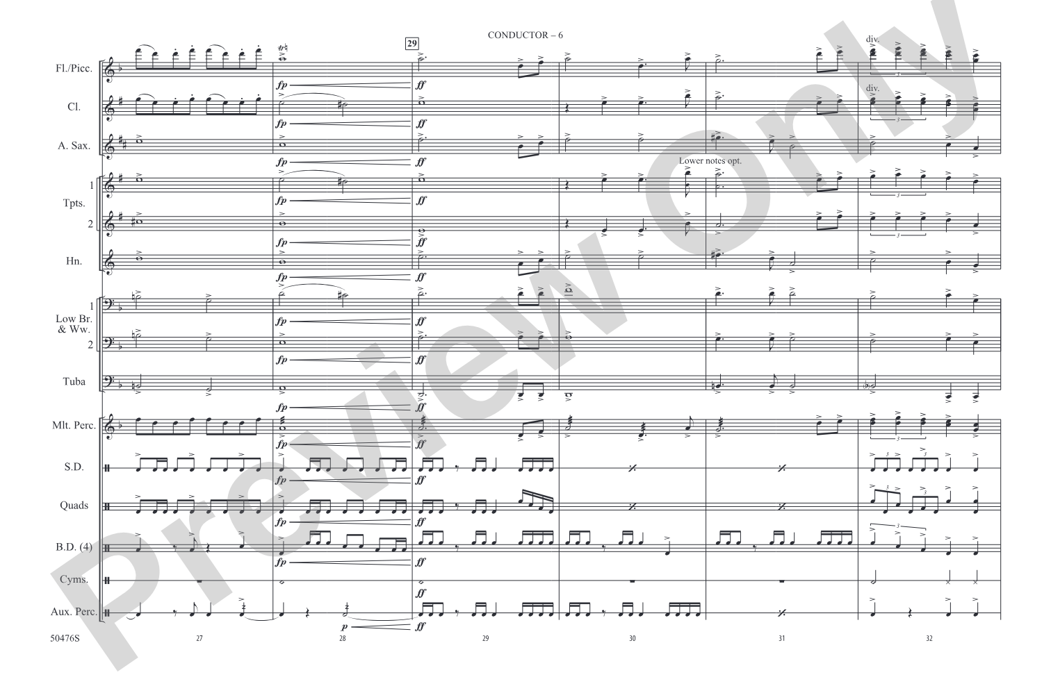 The Avengers: Marching Band Conductor Score & Parts