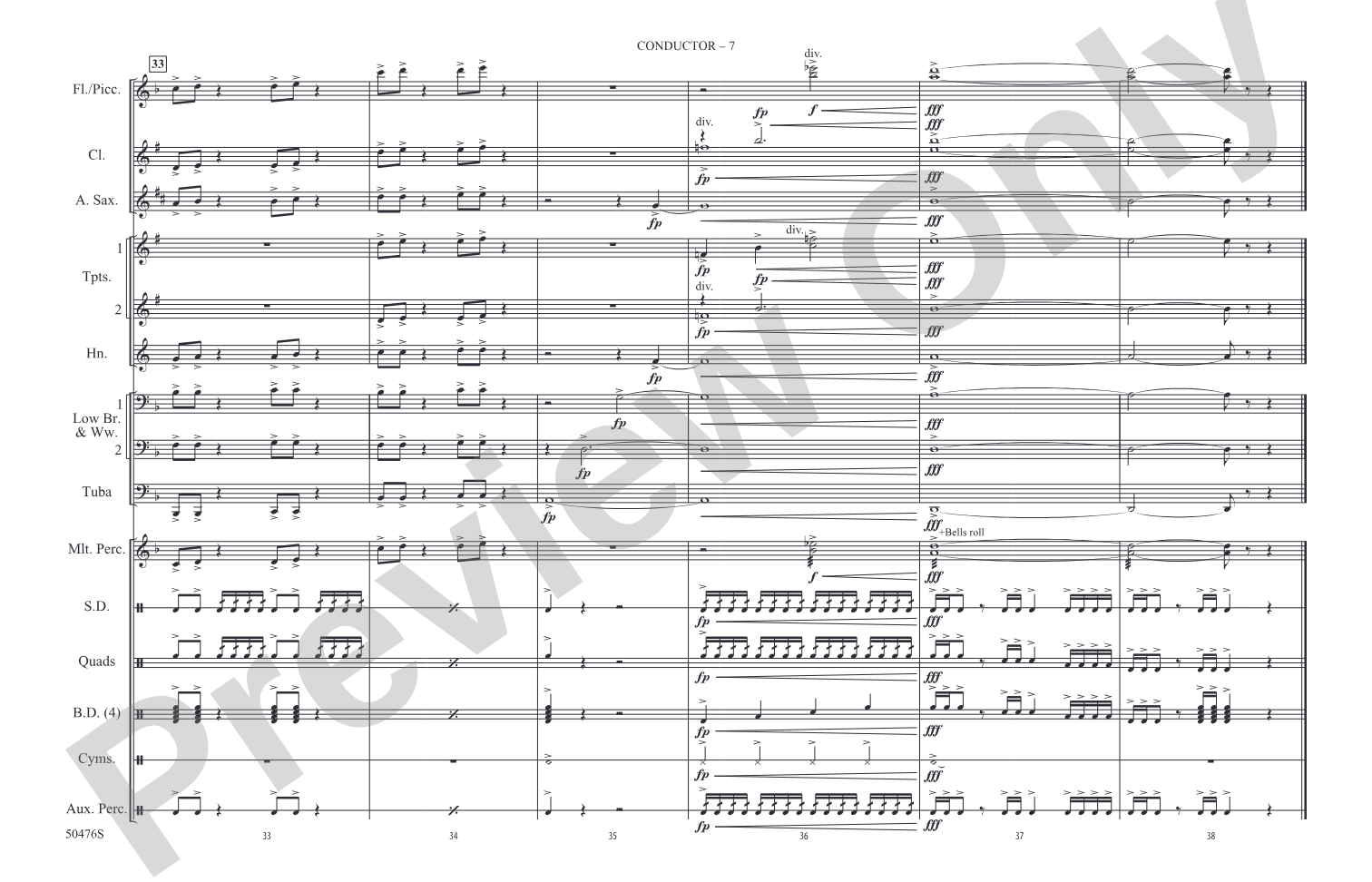 The Avengers: Marching Band Conductor Score & Parts