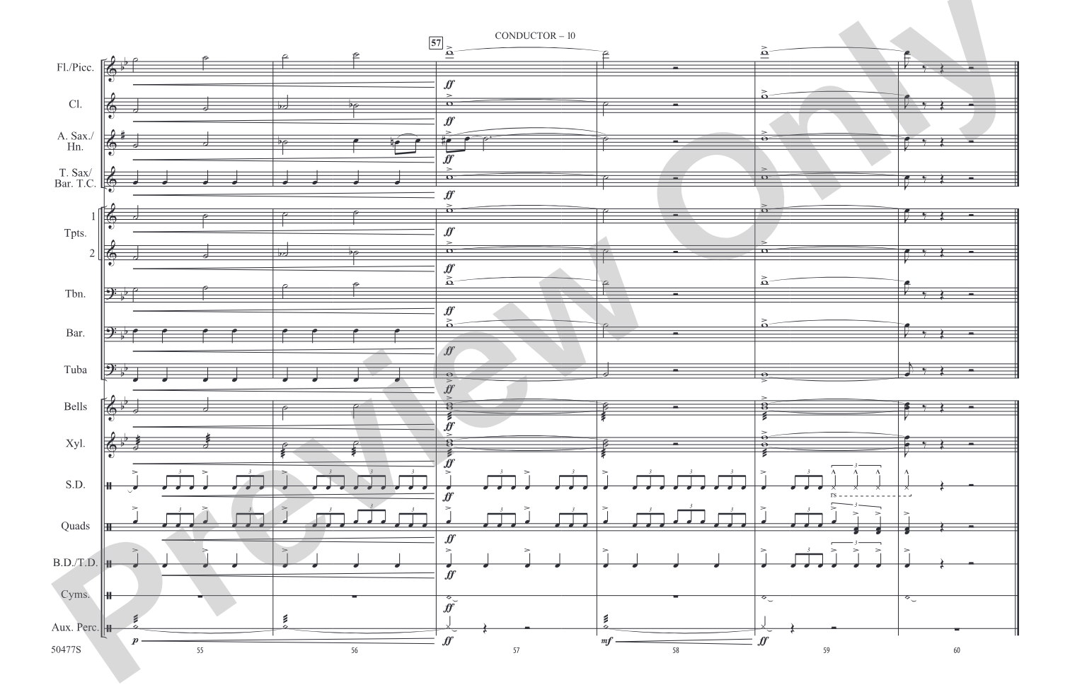 Let It Go: Marching Band Conductor Score & Parts