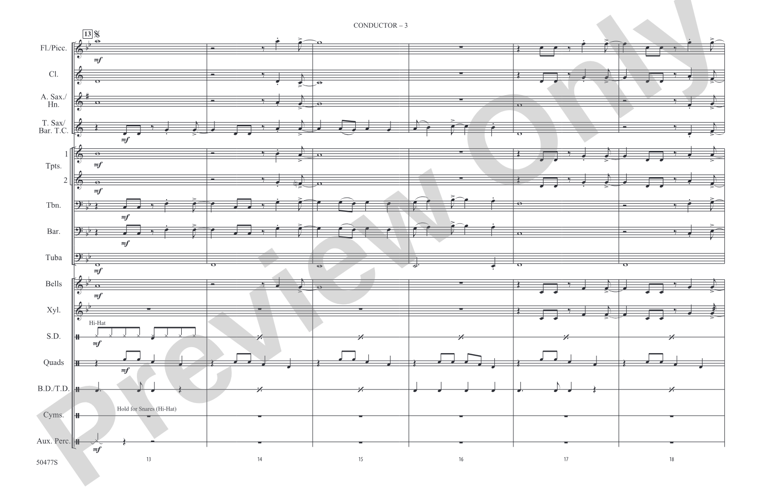 Let It Go: Marching Band Conductor Score & Parts