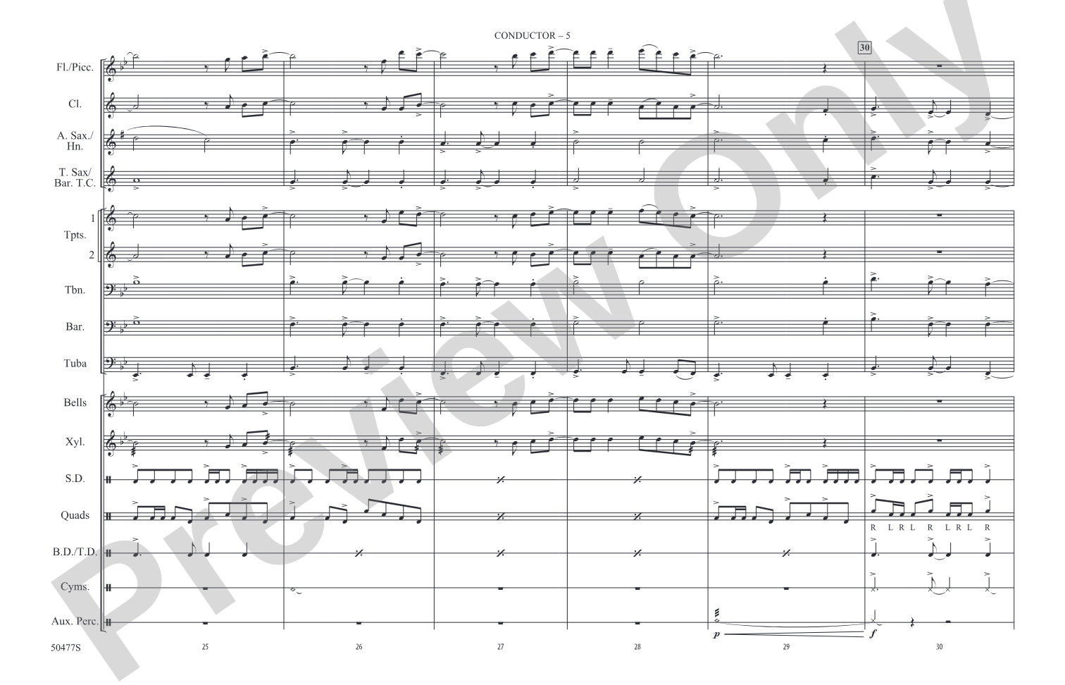 Let It Go: Marching Band Conductor Score & Parts
