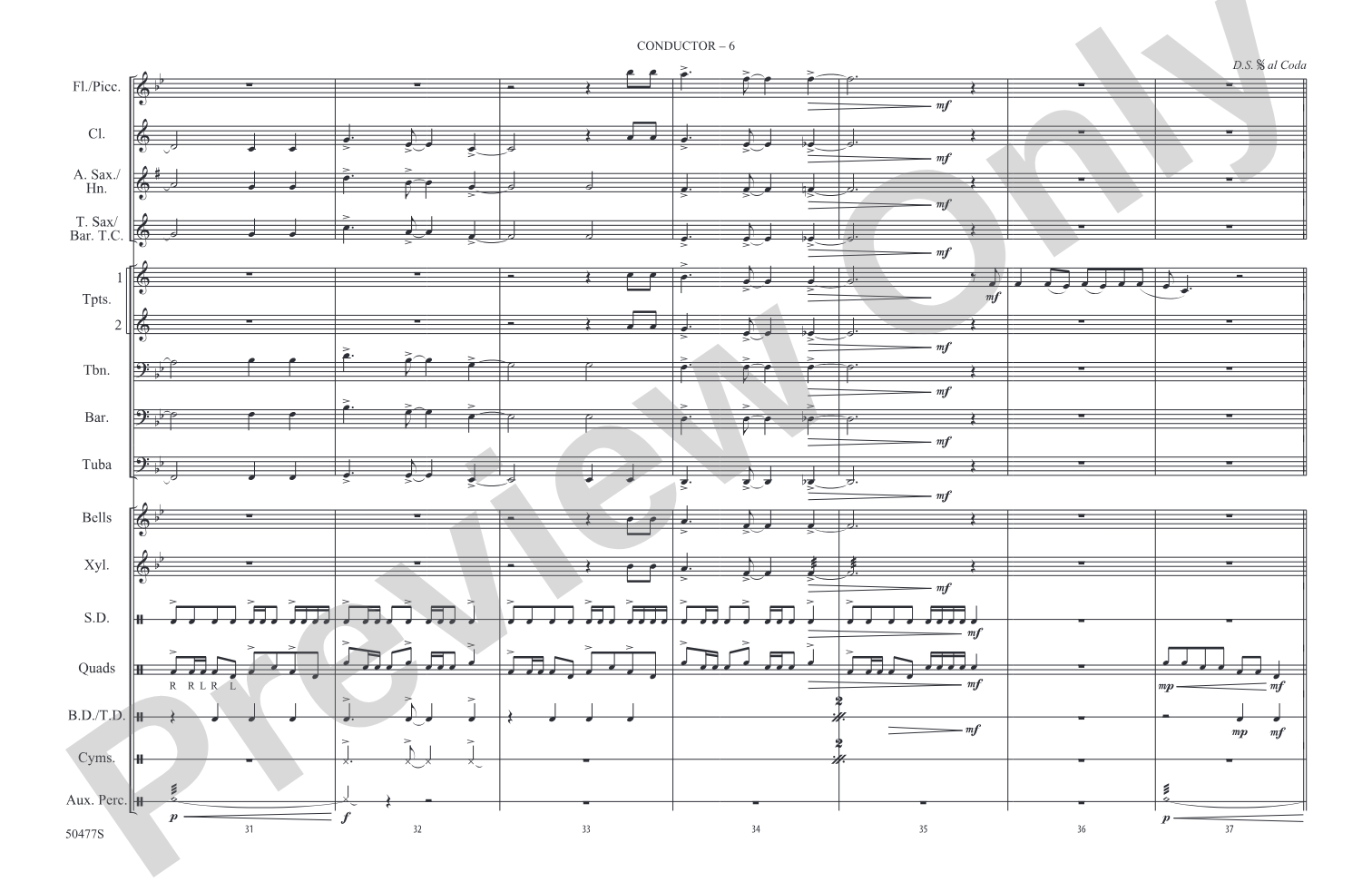 Let It Go: Marching Band Conductor Score & Parts