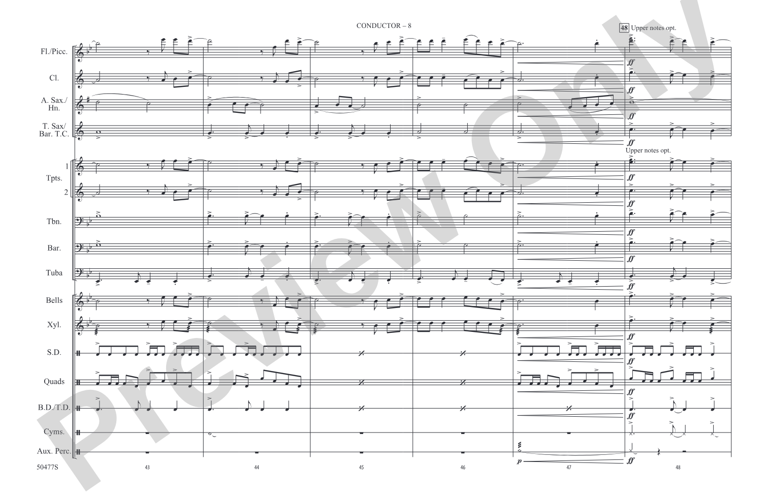 Let It Go: Marching Band Conductor Score & Parts