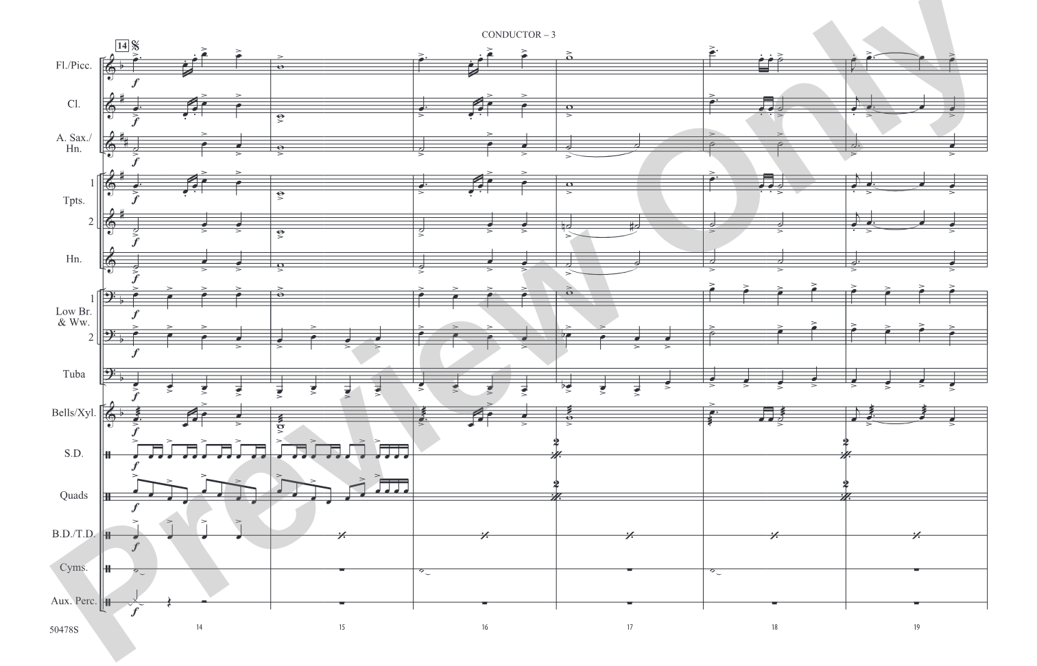 Captain America March: Marching Band Conductor Score & Parts