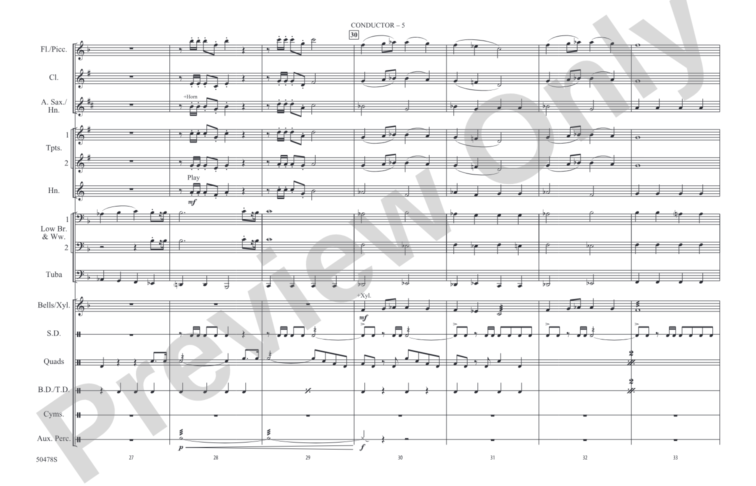 Captain America March: Marching Band Conductor Score & Parts