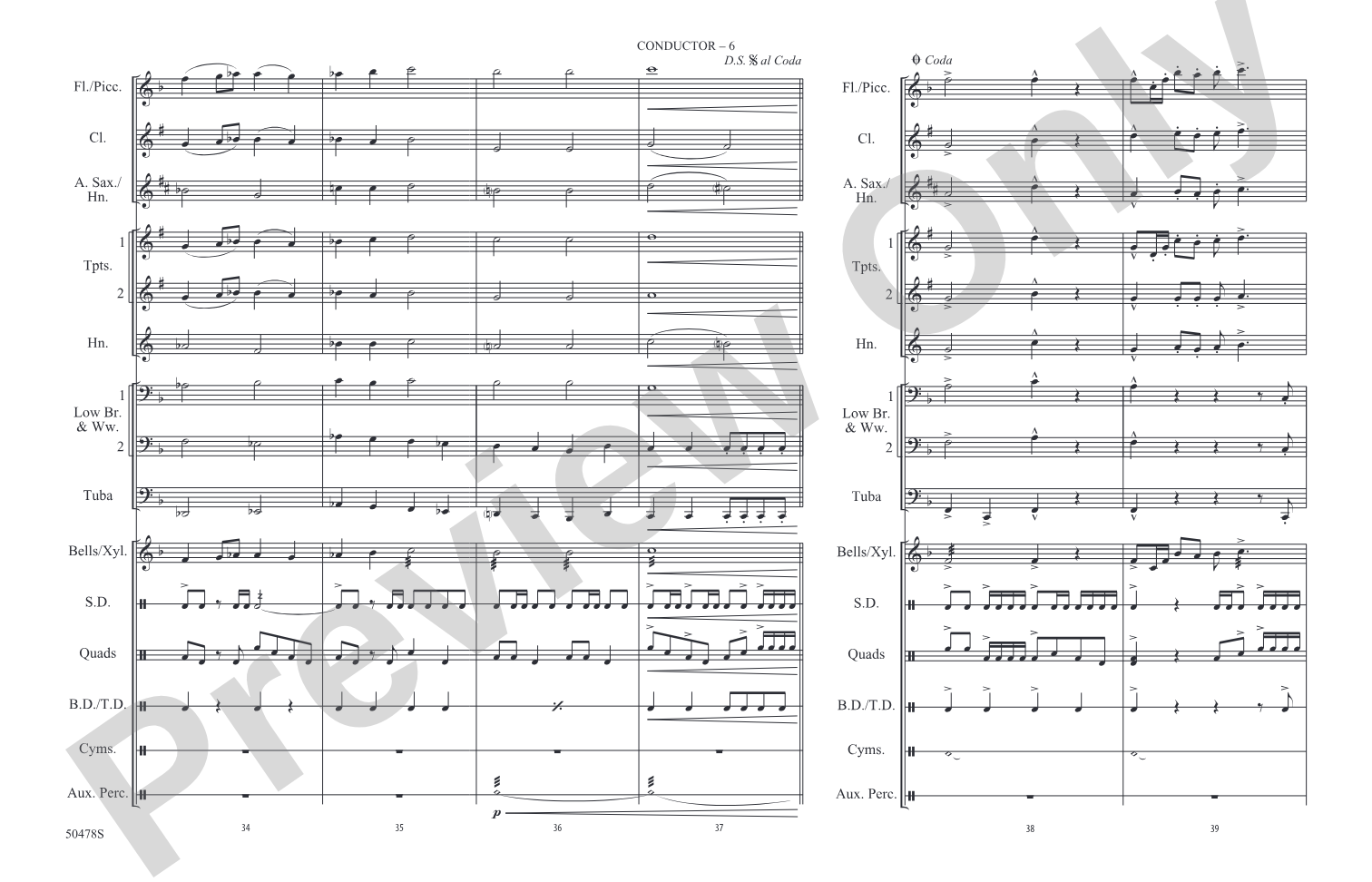 Captain America March: Marching Band Conductor Score & Parts