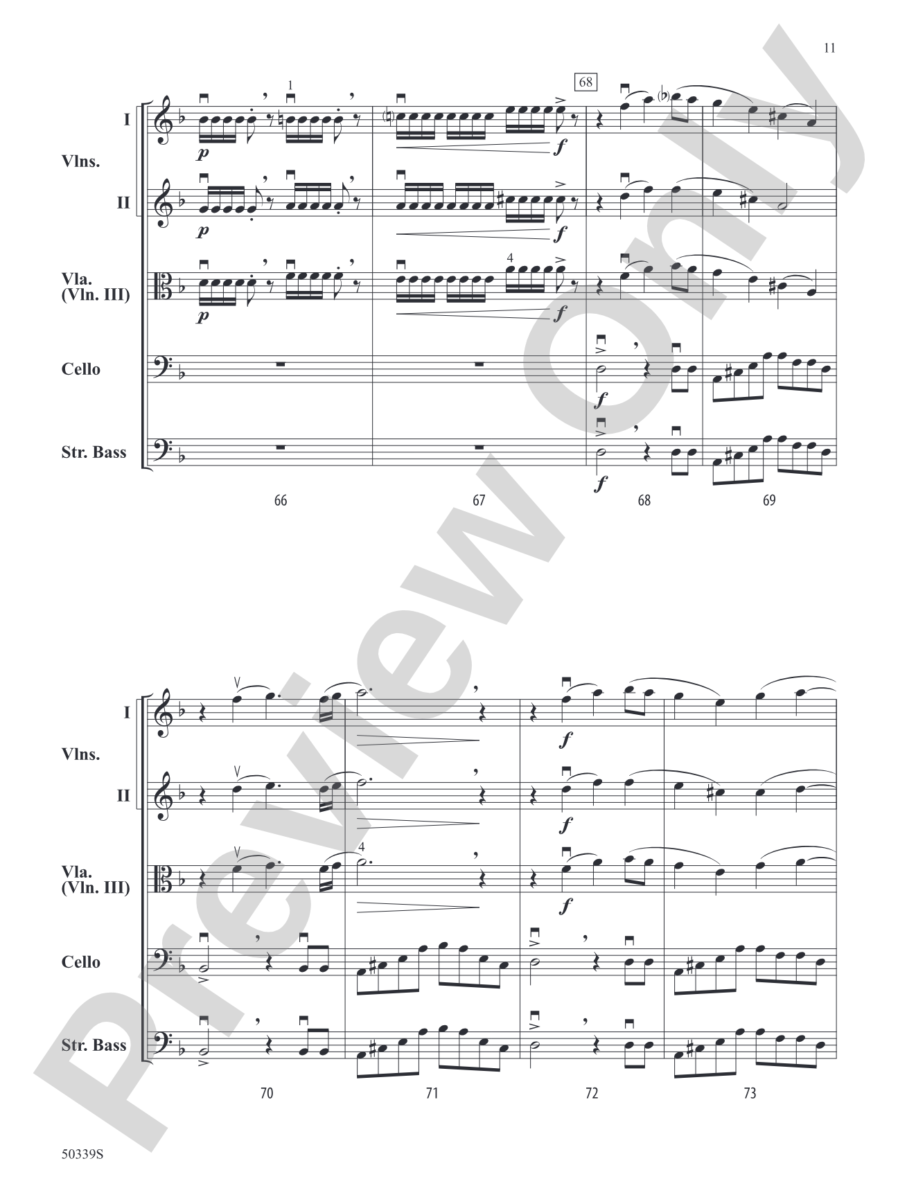 Celestial Collisions: String Orchestra Conductor Score & Parts