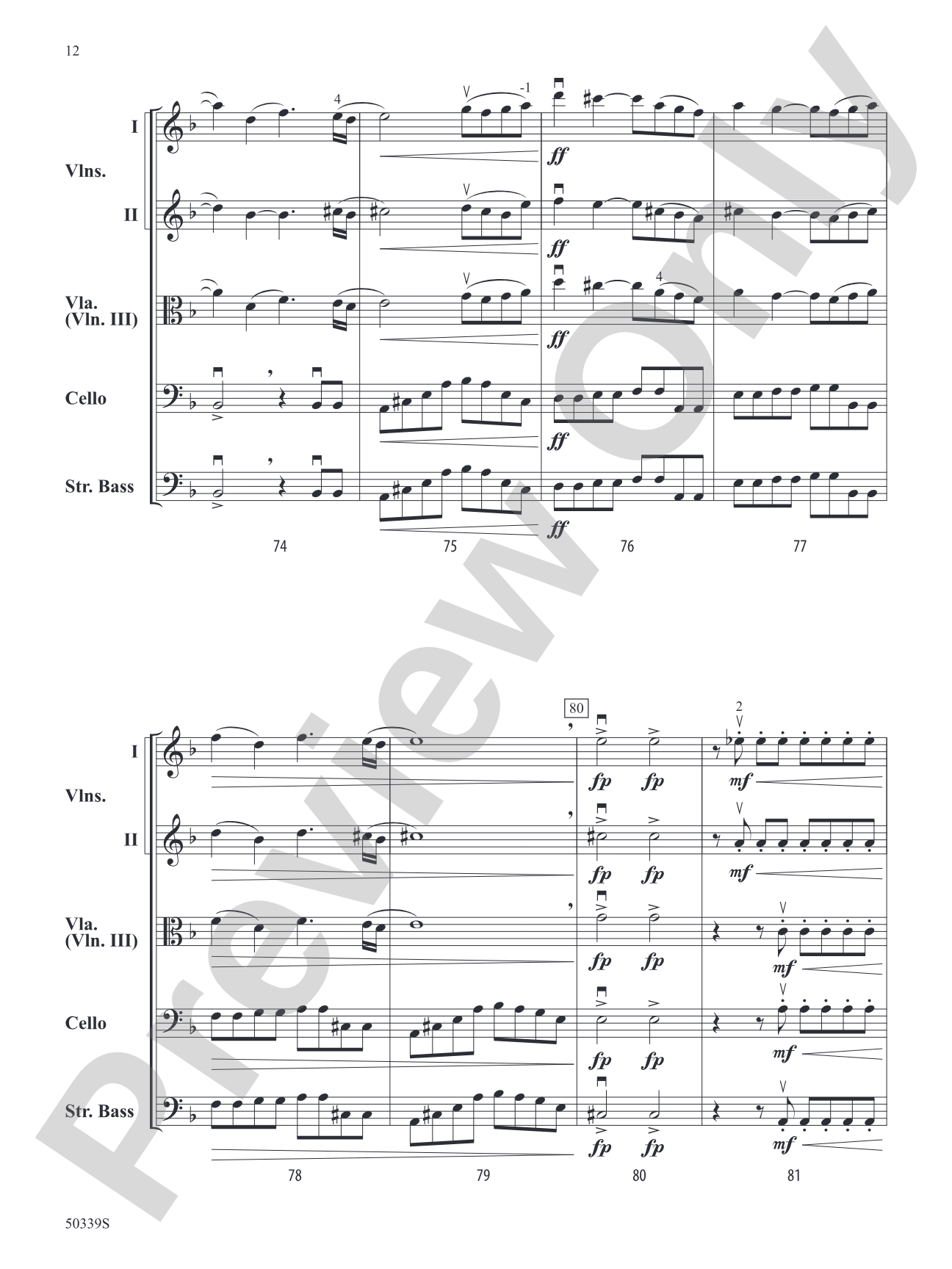 Celestial Collisions: String Orchestra Conductor Score & Parts