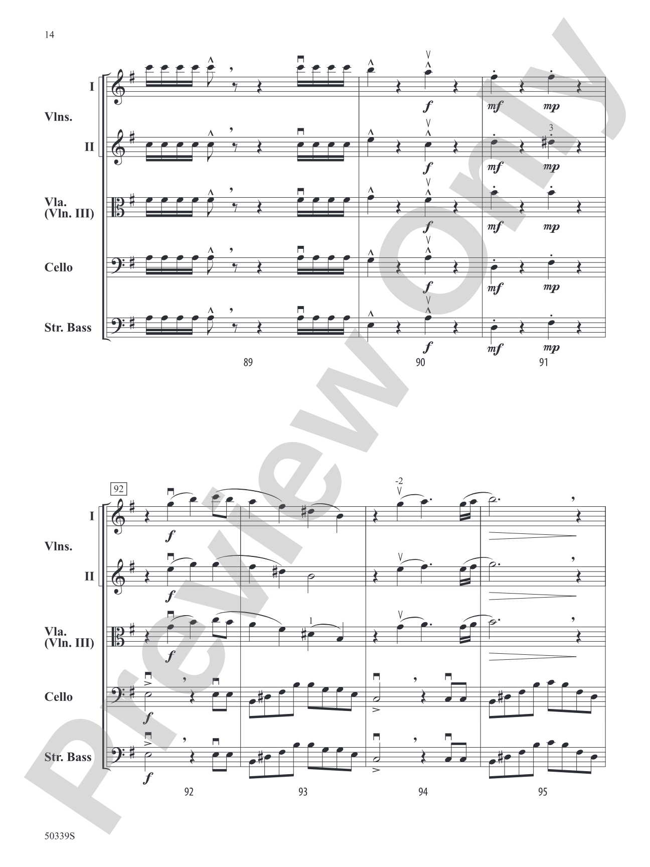 Celestial Collisions: String Orchestra Conductor Score & Parts